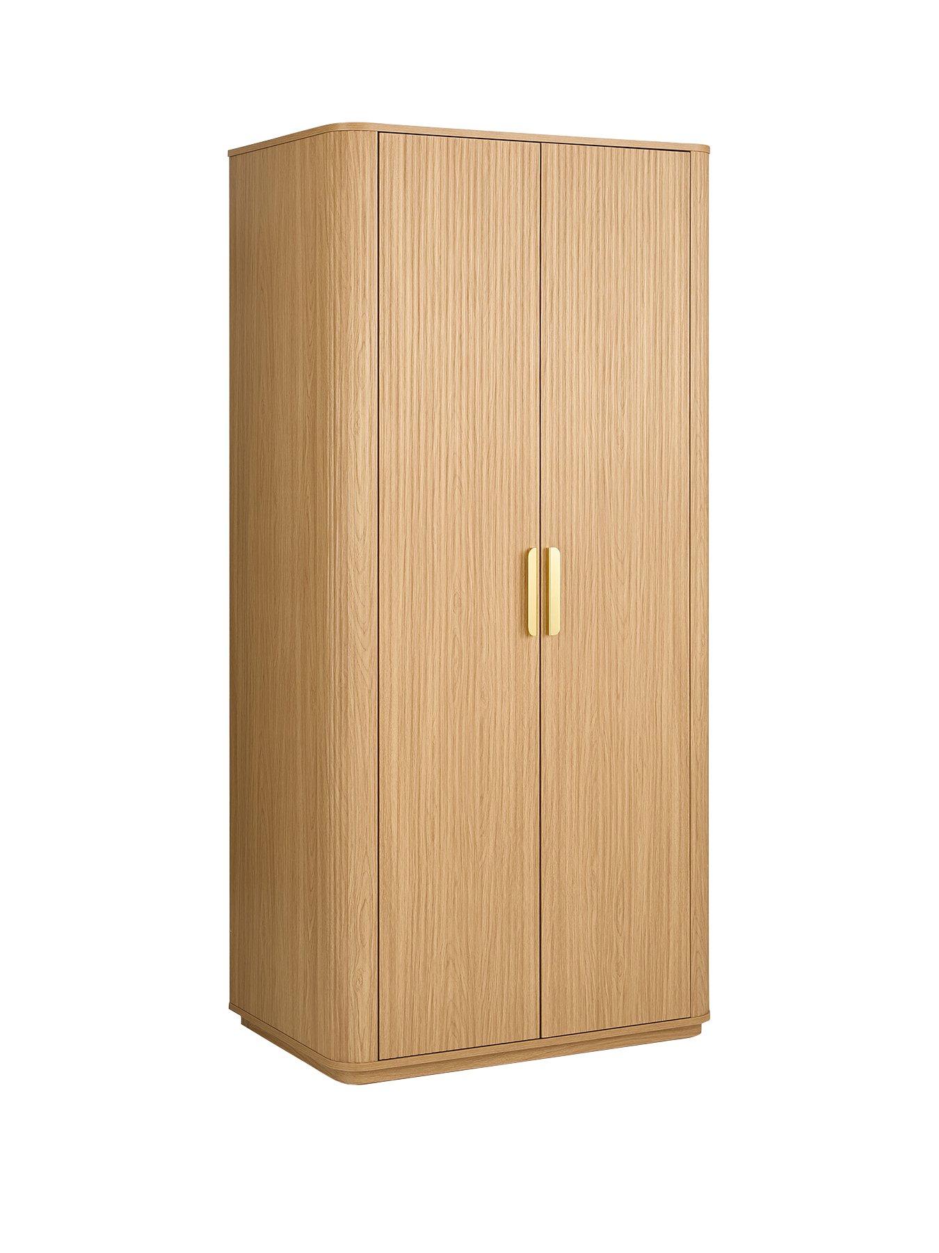 Image 3 of 7 of Very Home Carina 2 Door Plinth Wardrobe - Oak - FSC&reg; Certified