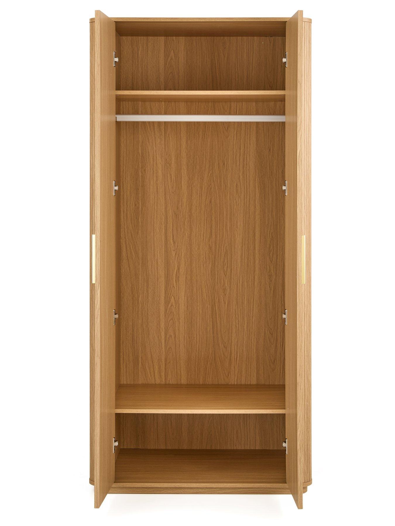 Image 4 of 7 of Very Home Carina 2 Door Plinth Wardrobe - Oak - FSC&reg; Certified