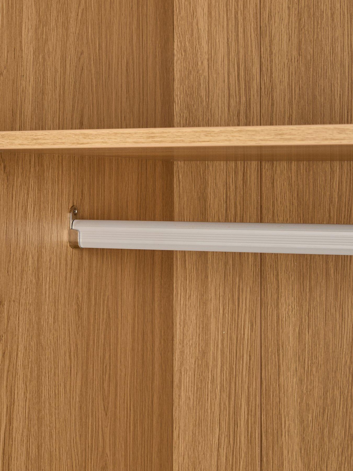 Image 7 of 7 of Very Home Carina 3 Door Plinth Wardrobe - Oak - FSC&reg; Certified