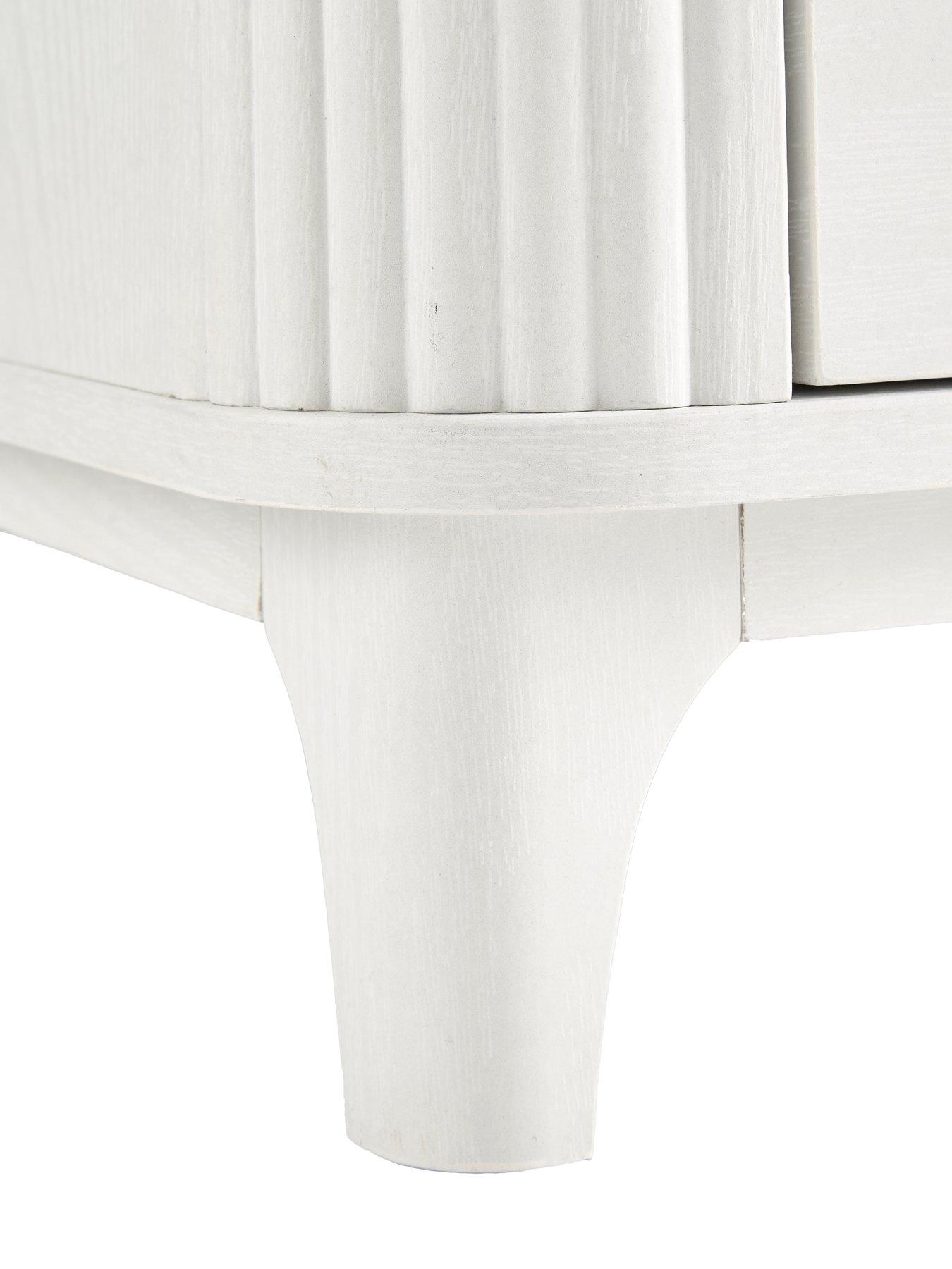 Image 5 of 7 of The Very Collection Carina 1 Drawer Bedside Chest - White - FSC&reg; Certified