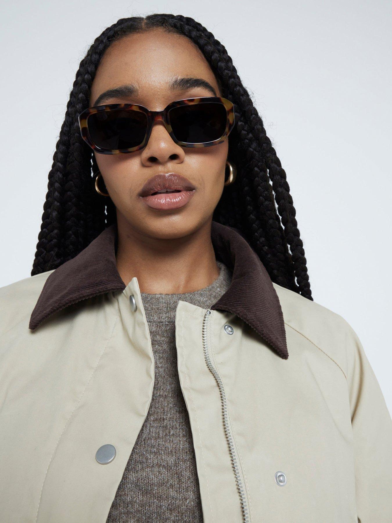 Image 3 of 4 of River Island Waxed Jacket - Cream