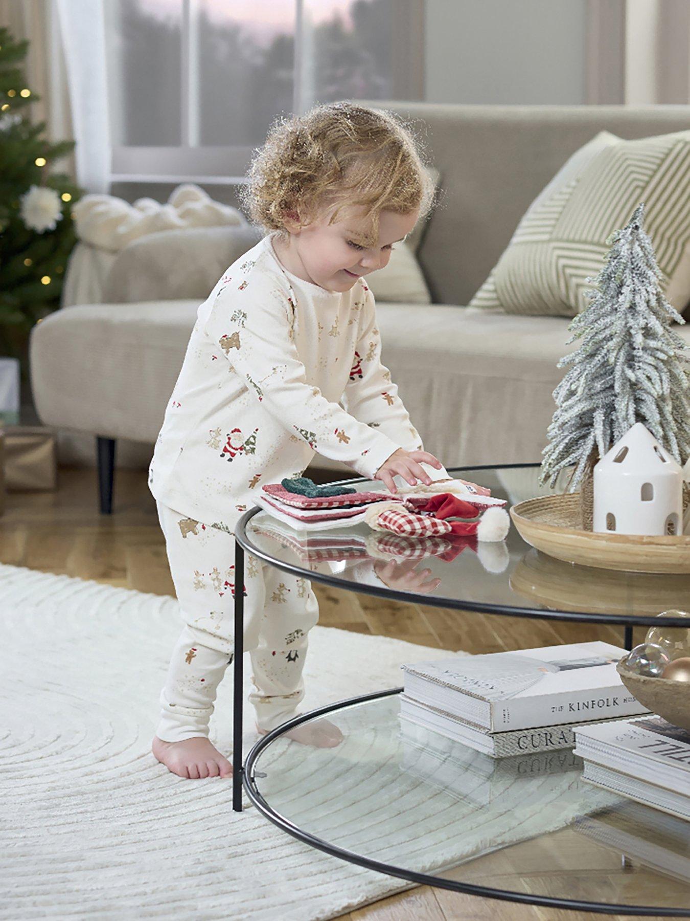Mamas Papas Baby Unisex Night Before Christmas Pyjamas White littlewoods