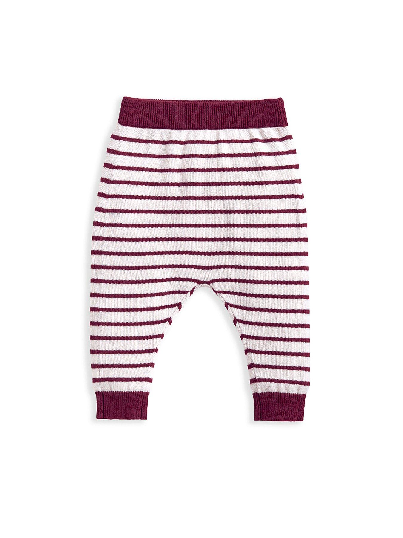  image of mamas-papas-baby-unisex-2-piece-ho-ho-ho-christmas-cardigan-amp-leggings-set-red