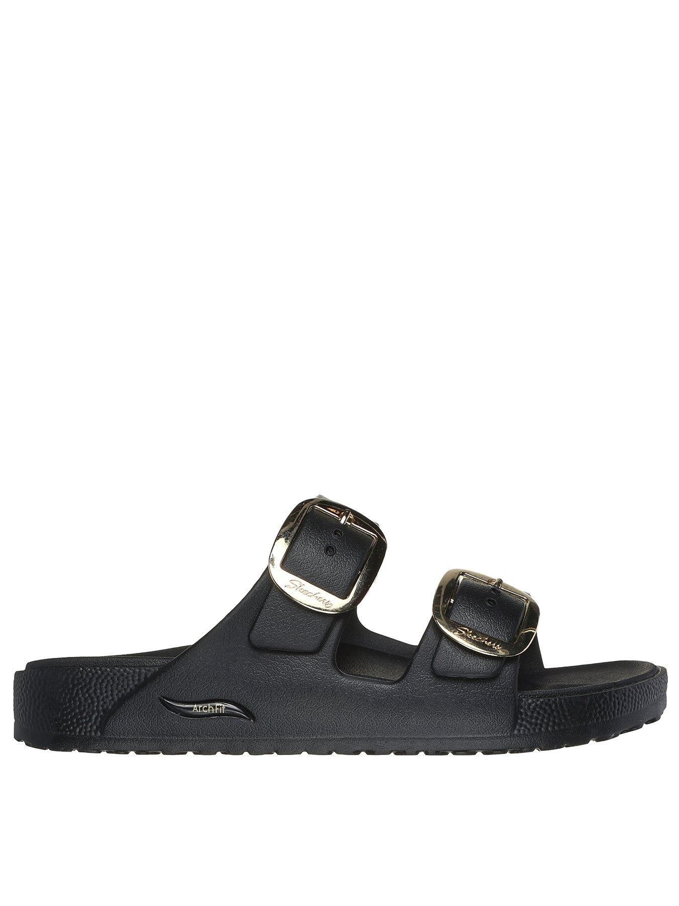 Skechers Arch Fit Cali Breeze Gold Star Molded Double Band