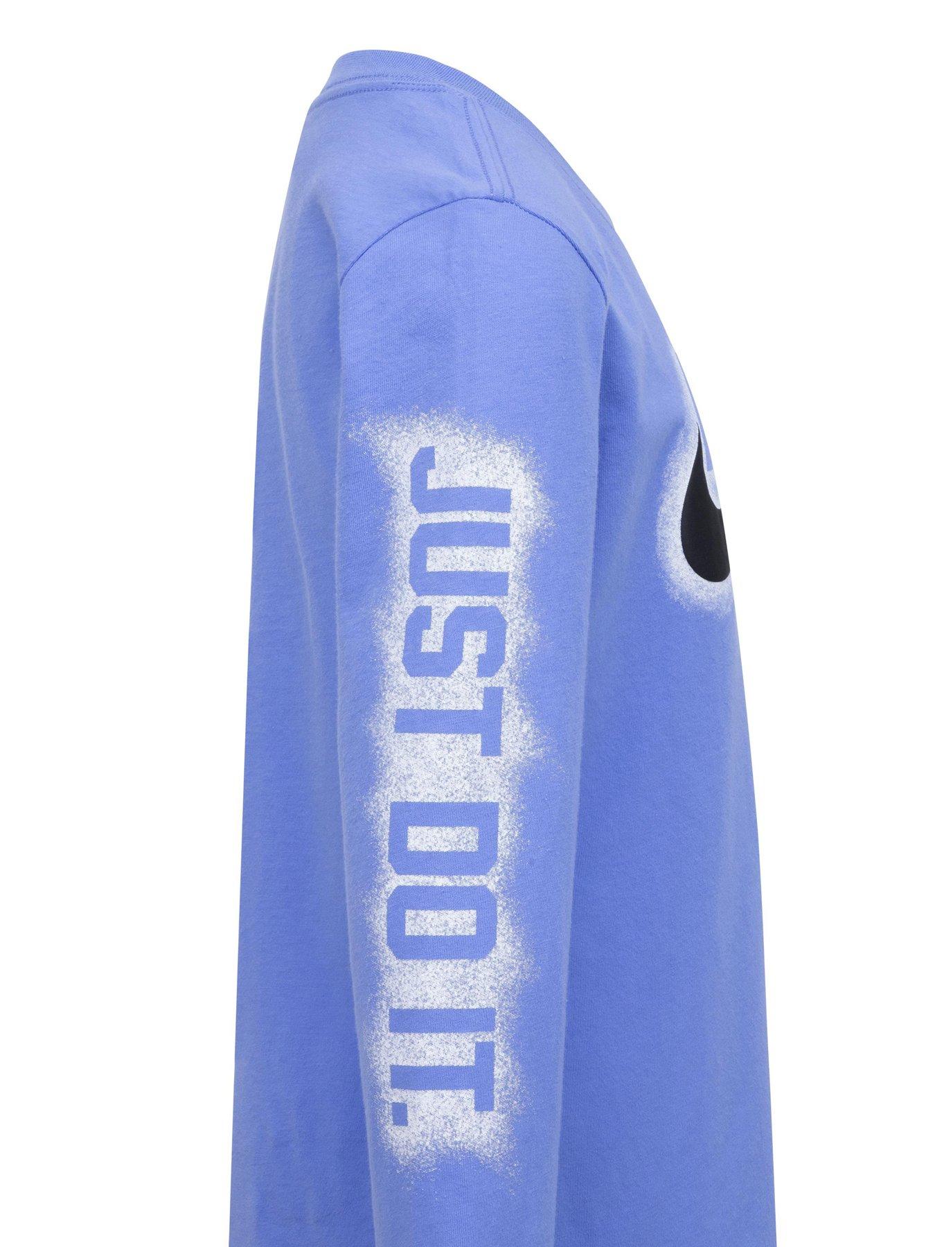  image of nike-kids-boys-powder-play-long-sleeve-t-shirt-blue