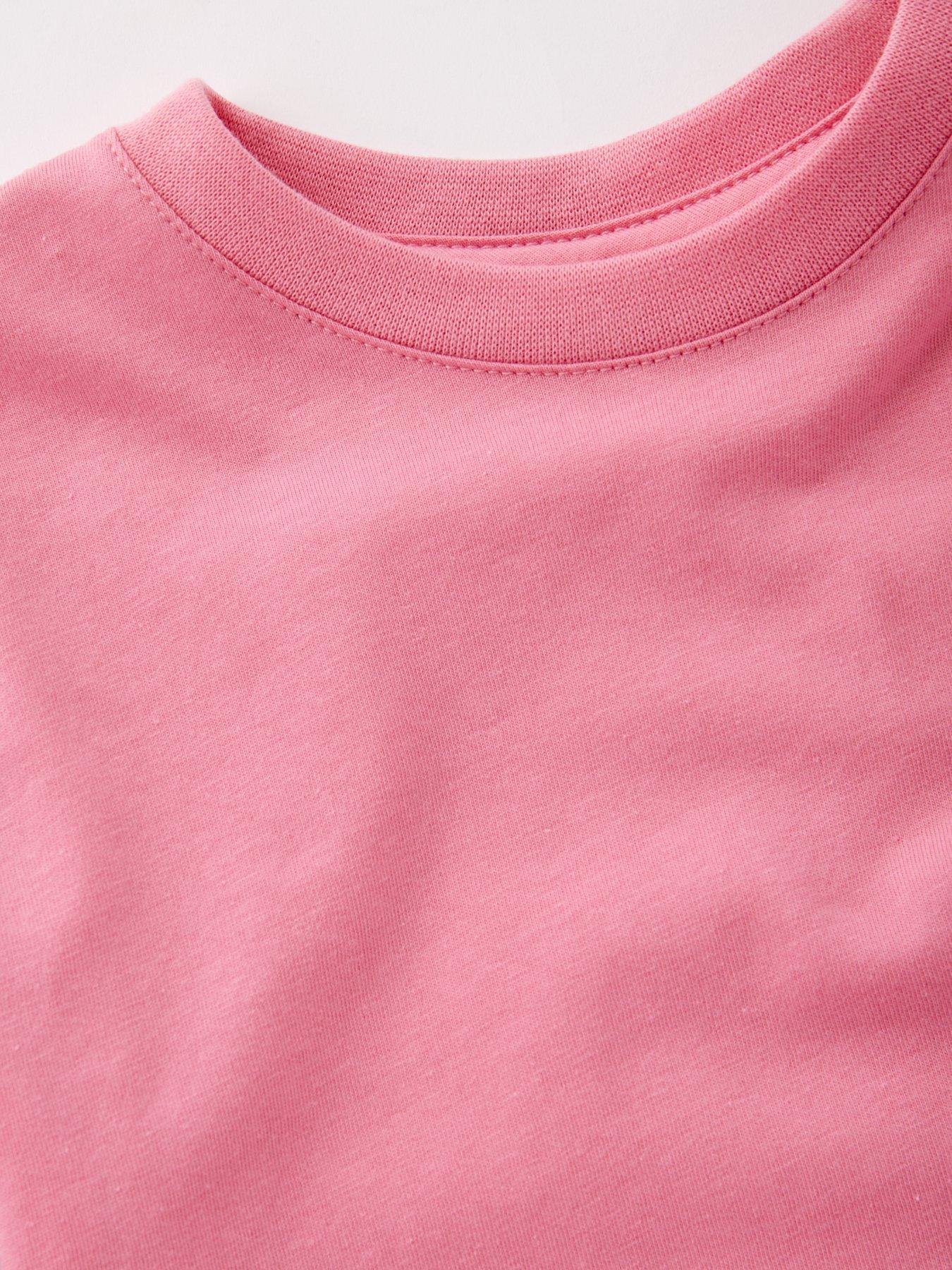  image of nike-kids-embroidered-futura-t-shirt-pink