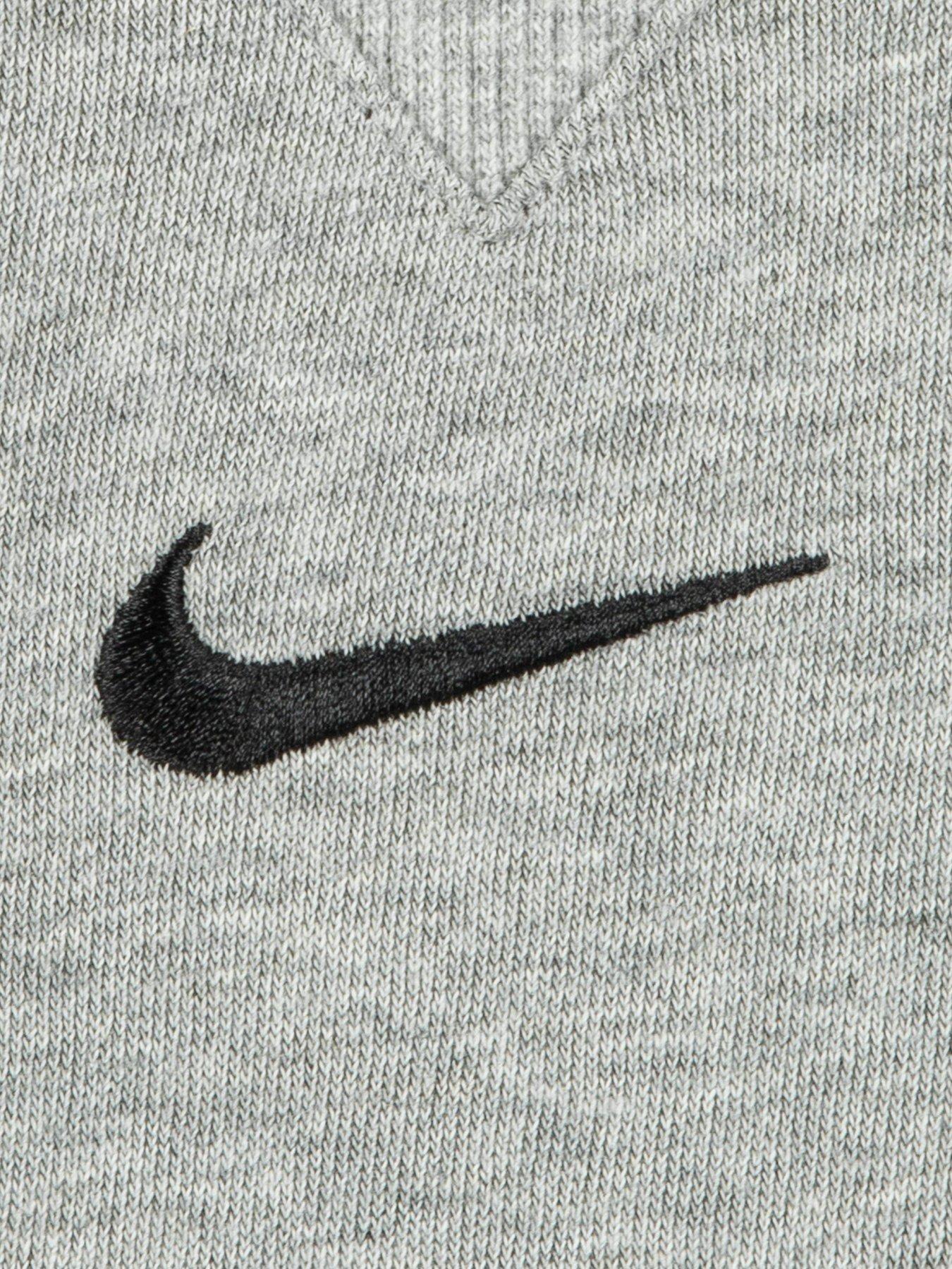 image of nike-infants-essential-fleece-crew-tracksuit-dark-grey