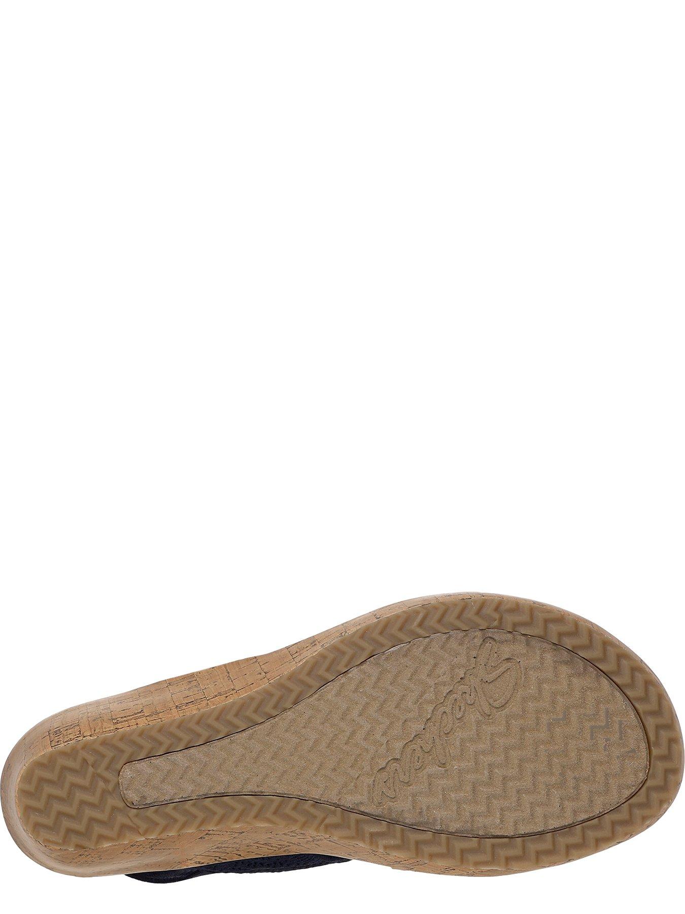 Image 4 of 5 of Skechers Beverlee Timeless Touch Crochet Scallop Sling Back Sandal - Crochet Knit Navy