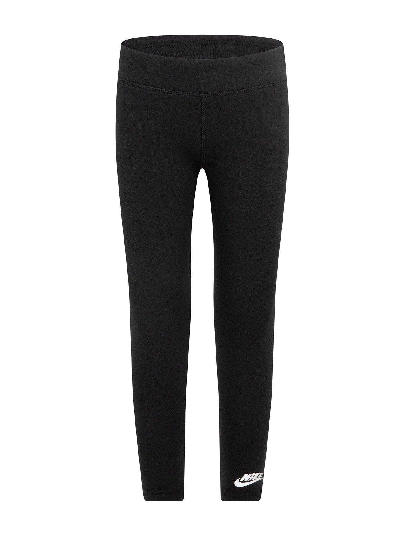 undefined Kids Girls Fleece Lined Leggings - Black