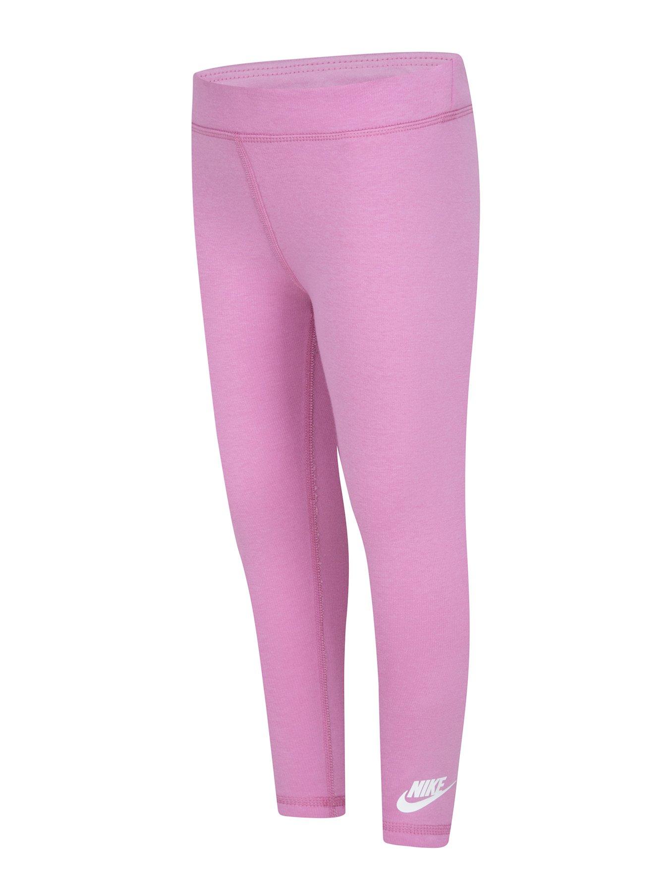  image of nike-kids-girls-fleece-lined-leggings-pink