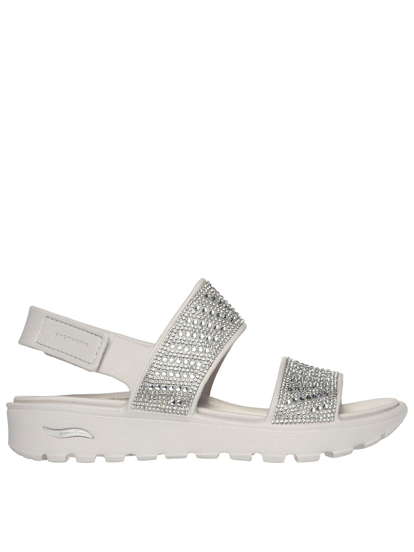Skechers Arch Fit Footsteps Enchant Molded Double Band Slingback
