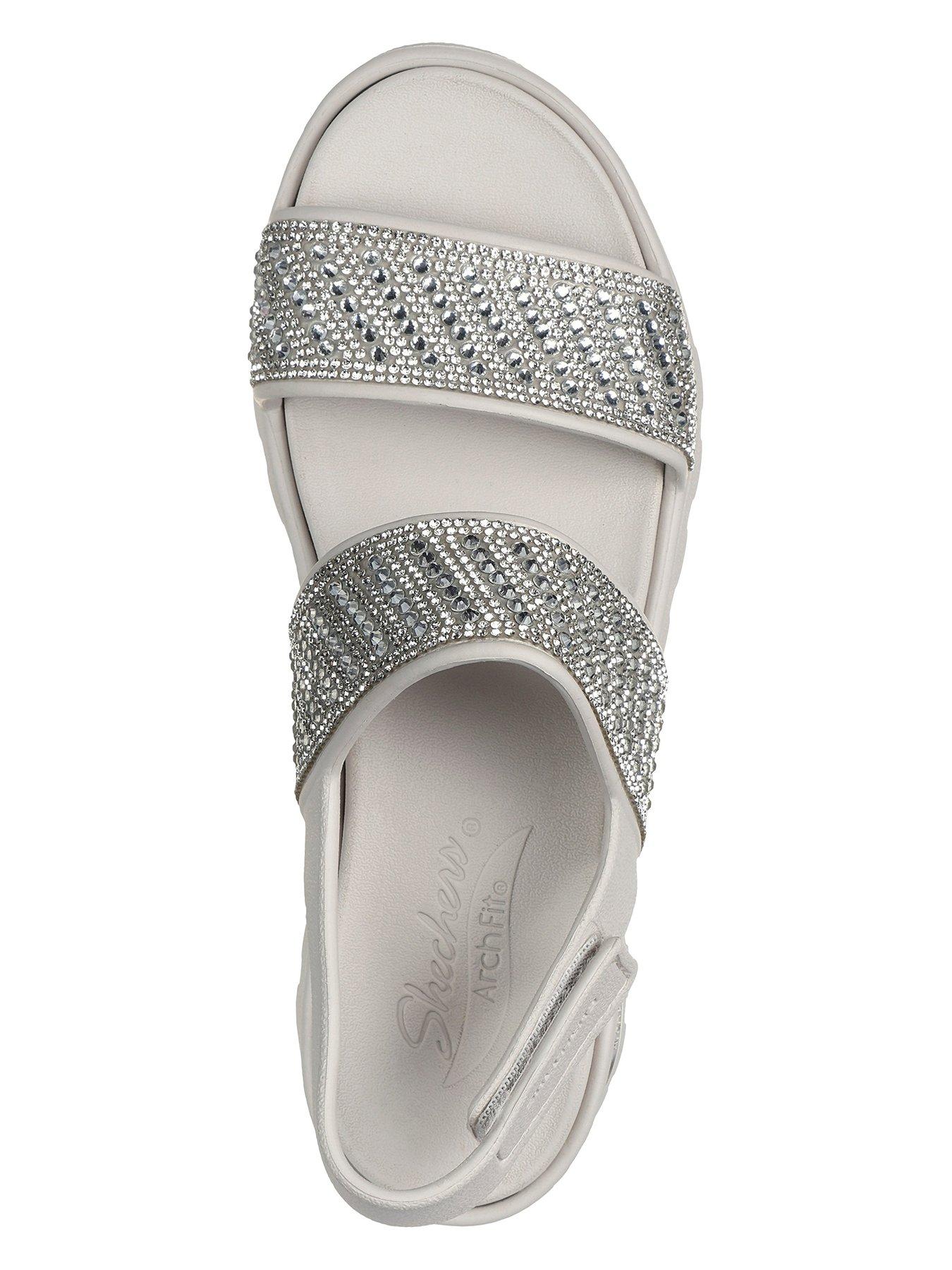 Skechers Arch Fit Footsteps Enchant Molded Double Band Slingback