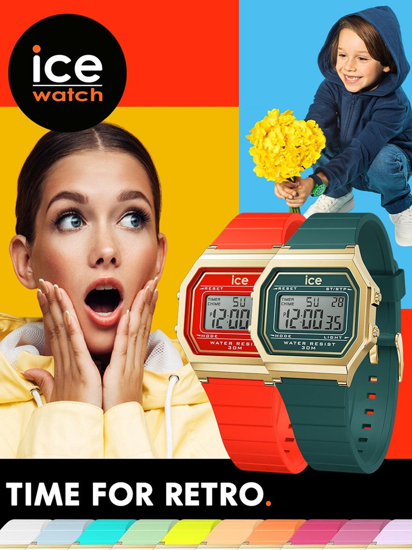  image of ice-watch-retro-digi-green-silcone-strap-32mm-digital-watch