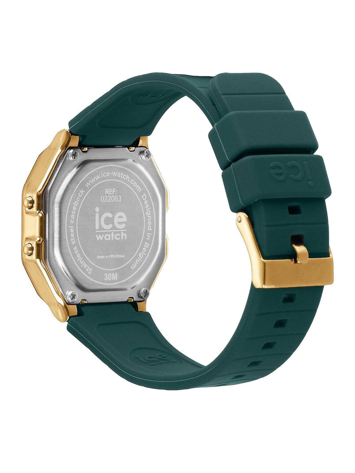  image of ice-watch-retro-digi-green-silcone-strap-32mm-digital-watch