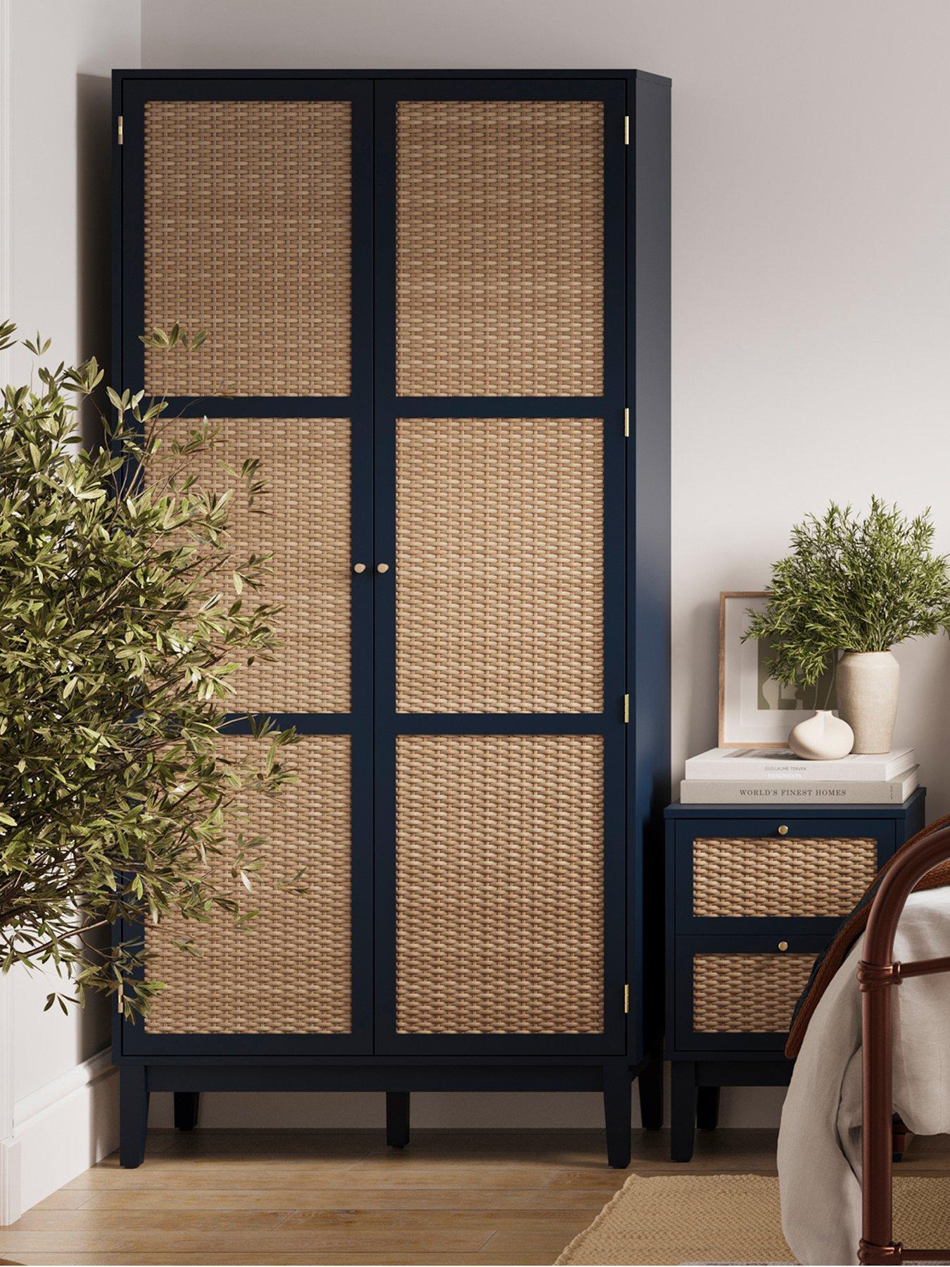 lpd-home-bordeaux-2-door-rattan-effectnbspwardrobe--nbspblue