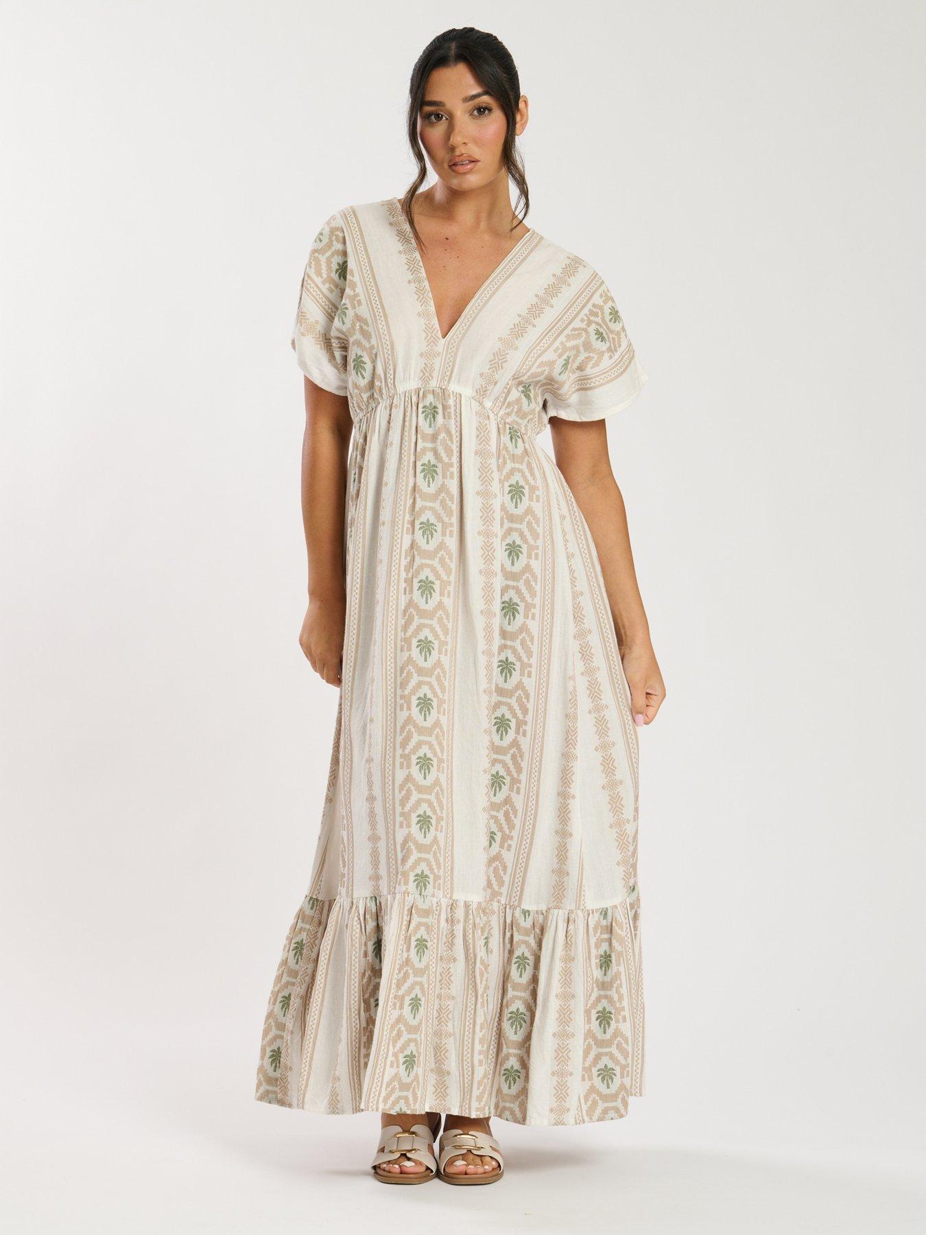 south-beach-jacquard-v-neck-maxi-dress