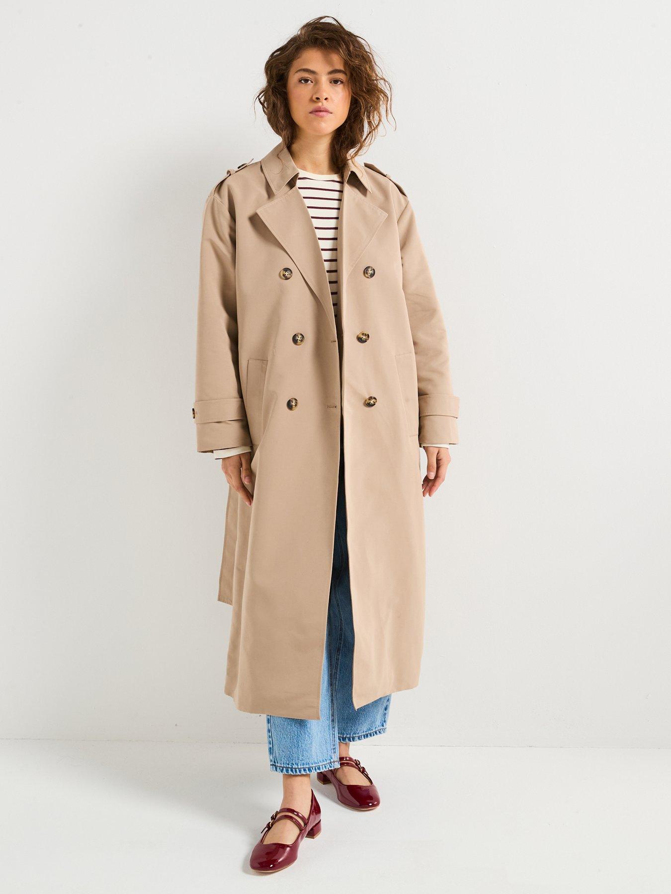  image of vero-moda-longline-trenchcoat-beige