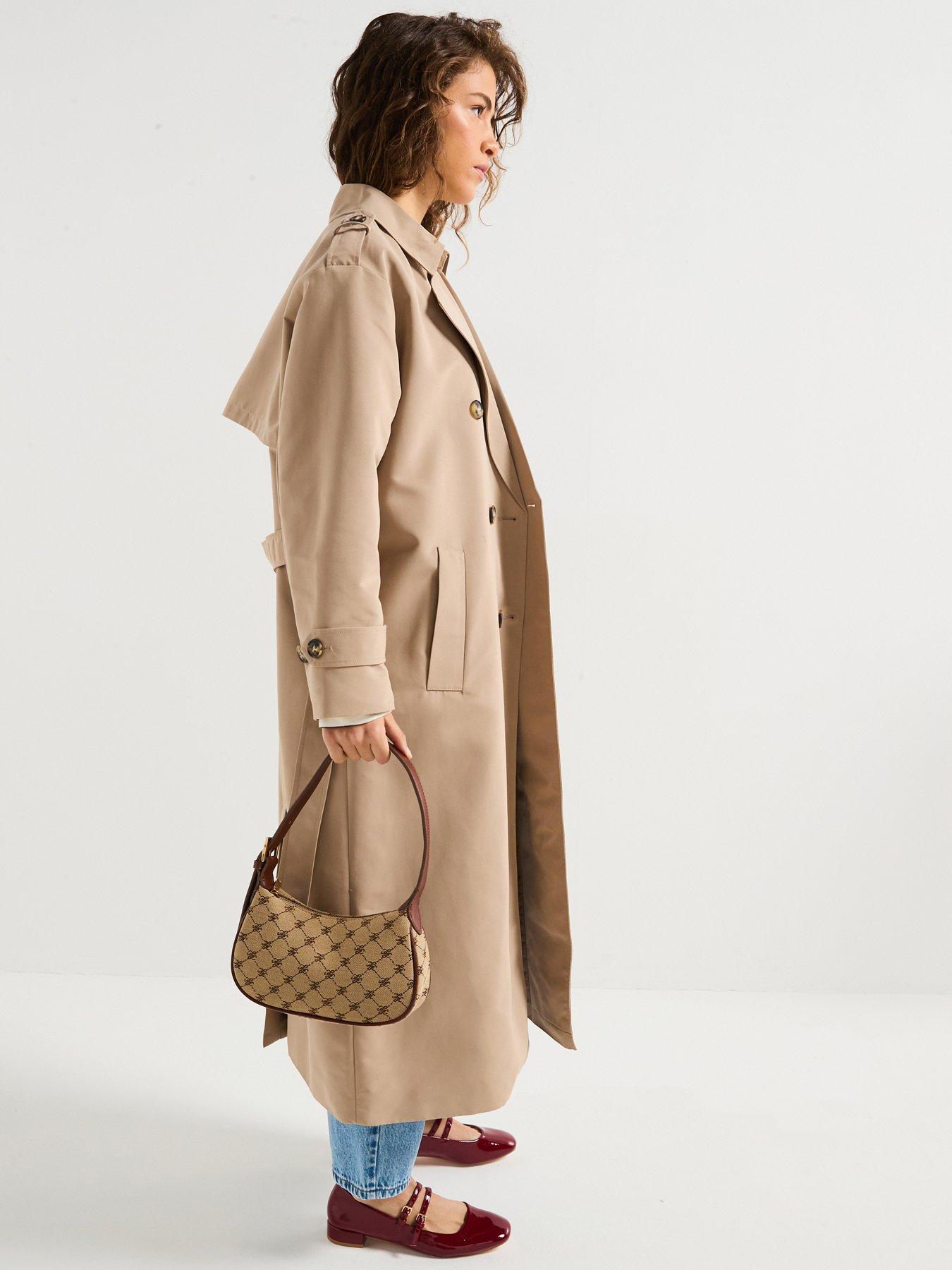  image of vero-moda-longline-trenchcoat-beige