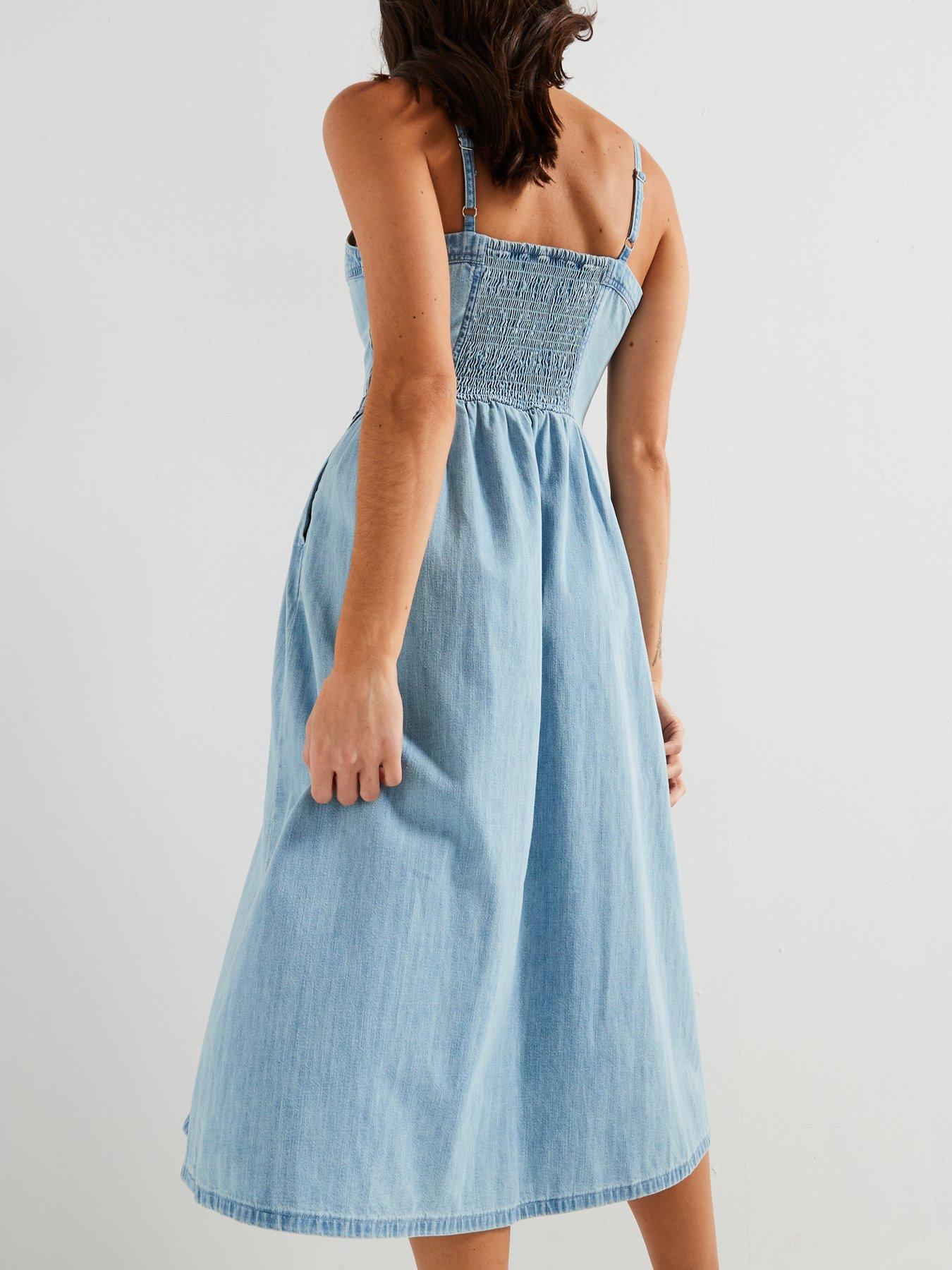  image of levis-alessie-bustier-dress-rounded-the-corner