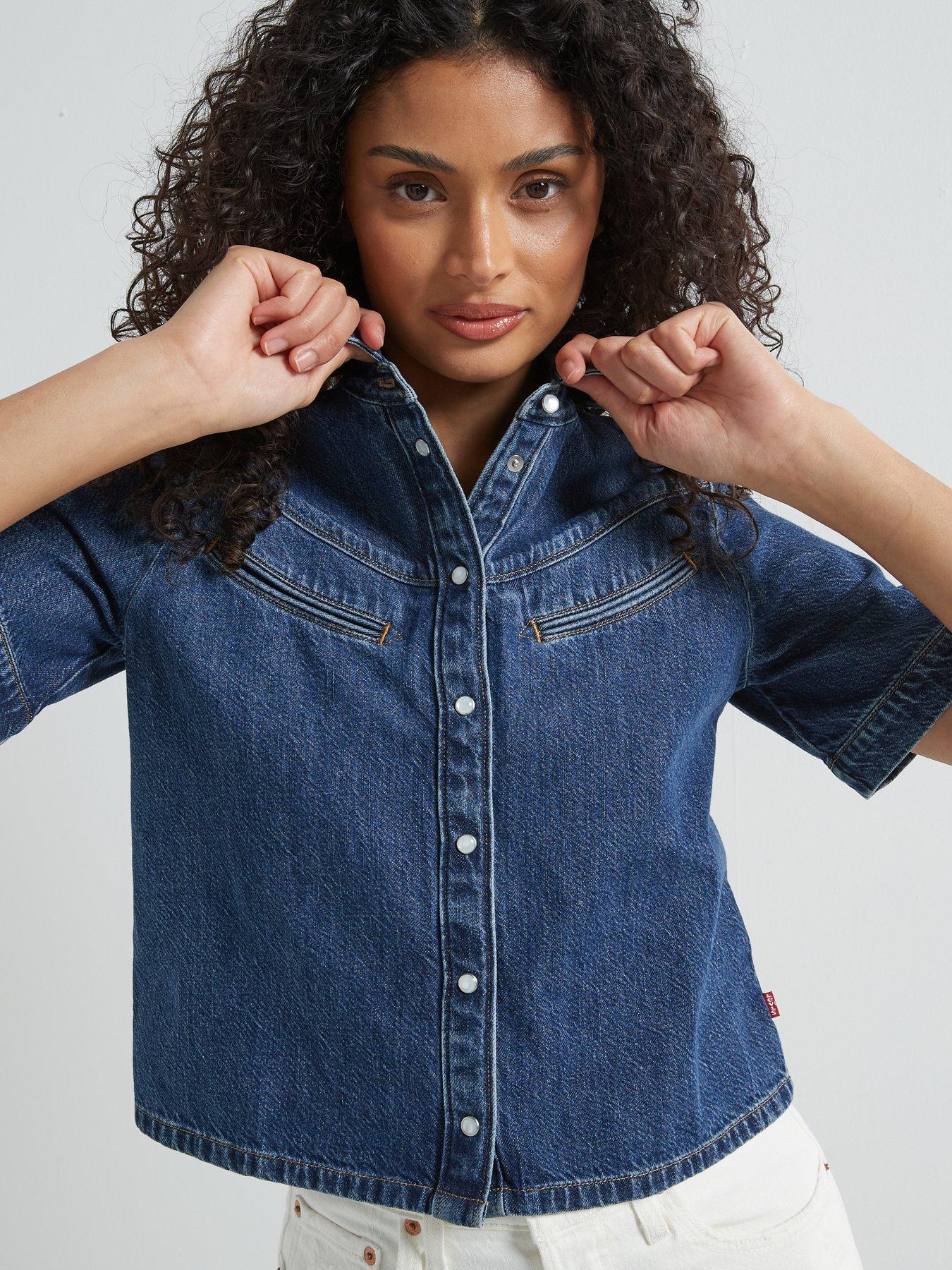 Image 4 of 6 of Levi's Rinoa Camp Shirt - Sledge Sister - Blue
