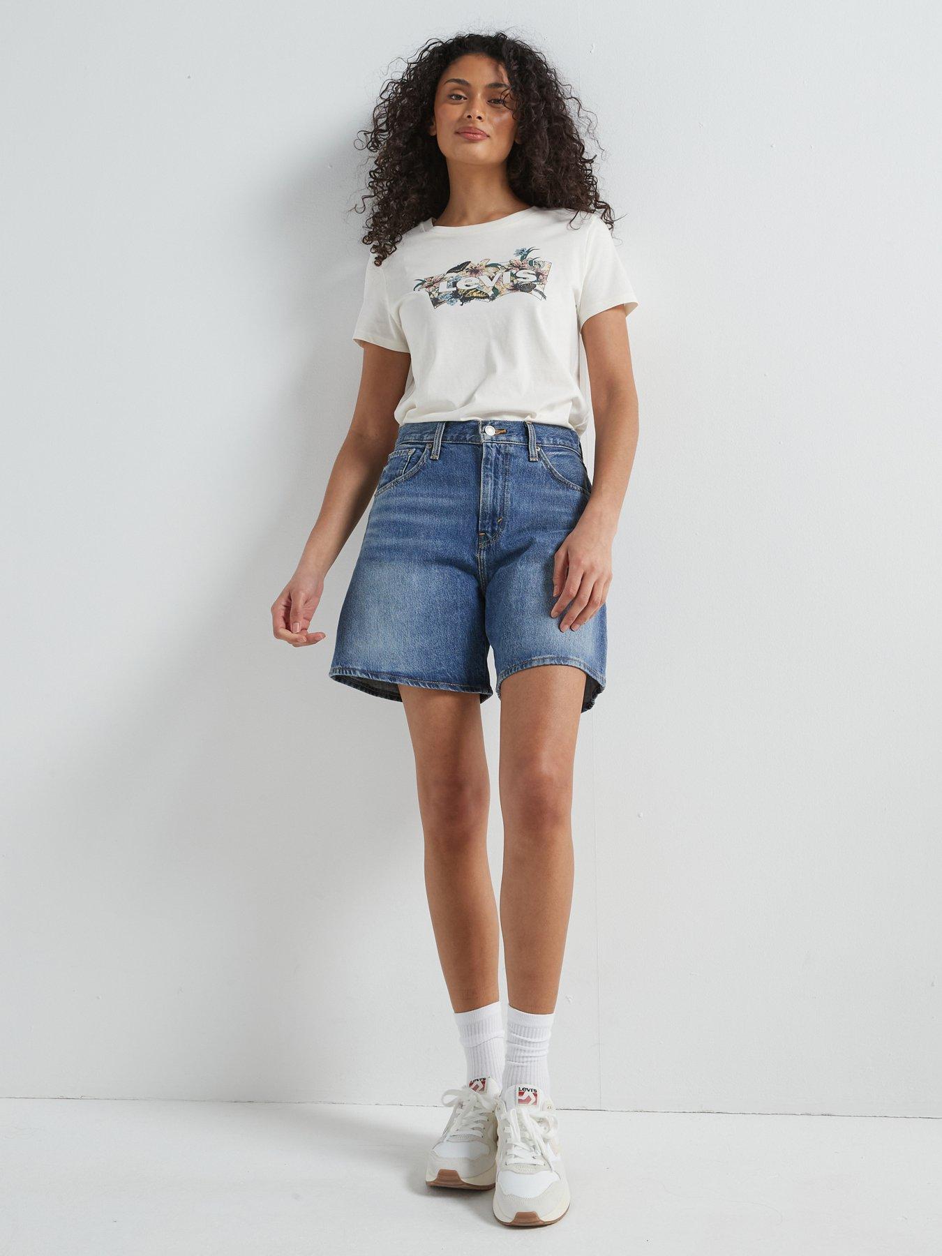  image of levis-high-rise-baggy-shorts-worn-memory-short