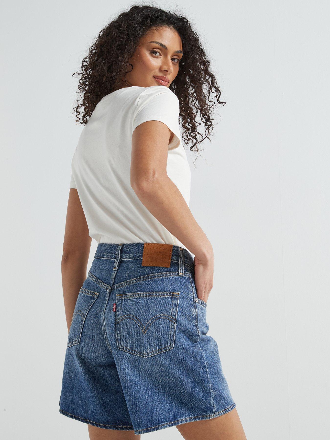  image of levis-high-rise-baggy-shorts-worn-memory-short