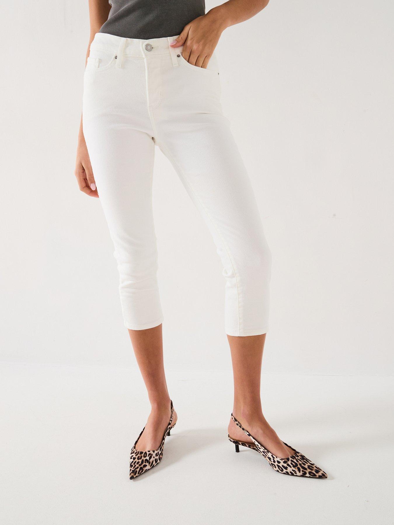 High Waisted Levi's White Skinny Stretch Jeans Levi's 311