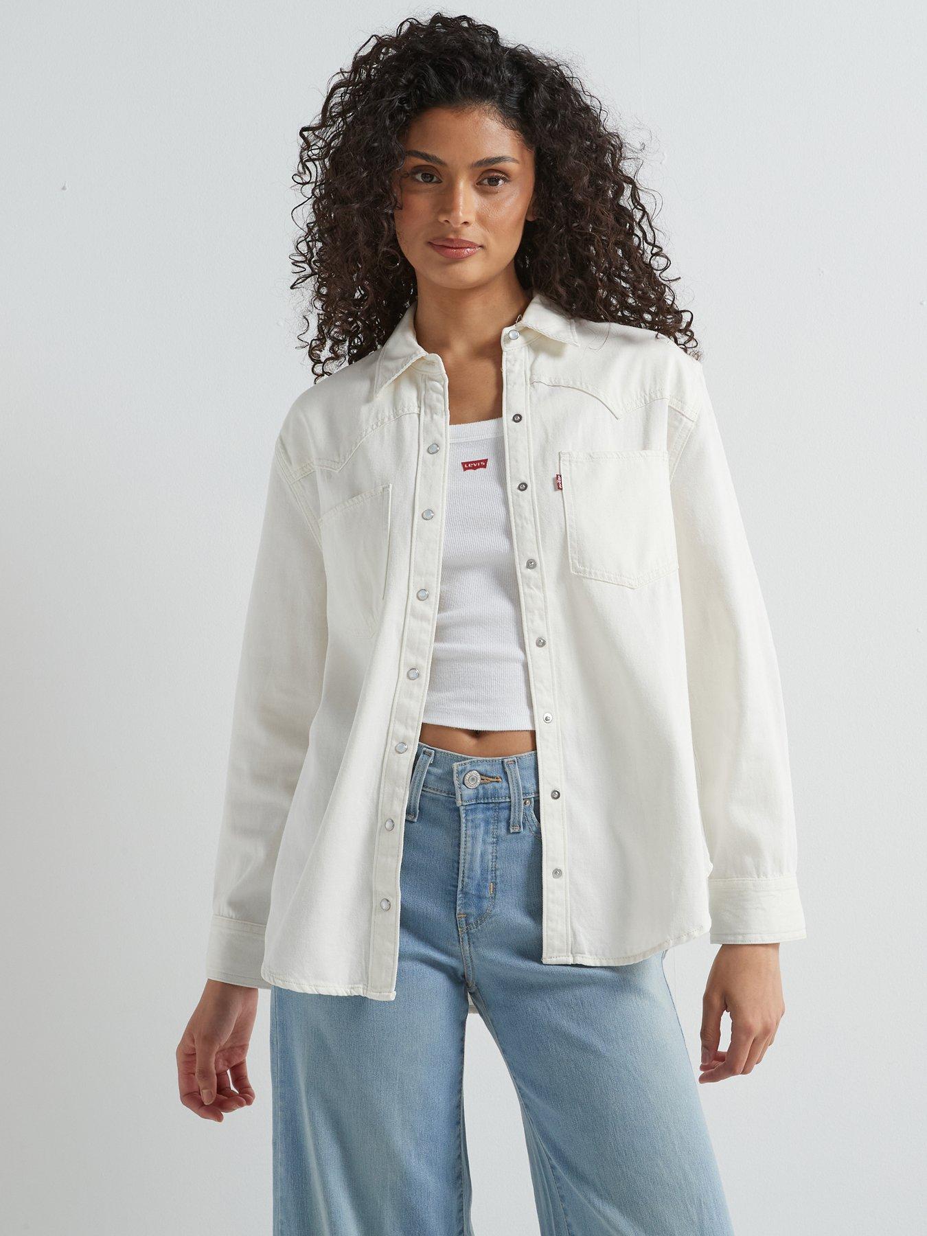 undefined Teodora Western Shirt - Ecru Crew