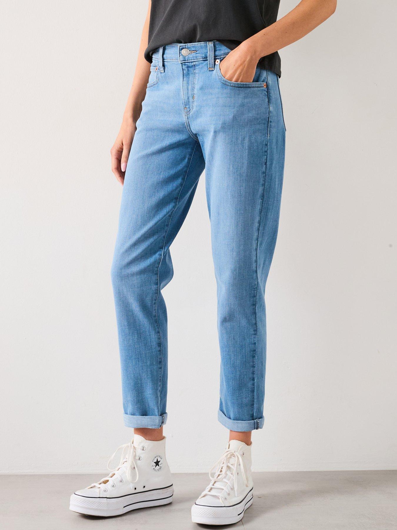 Levi's Mid-rise Boyfriend Jeans - Lapis Topic