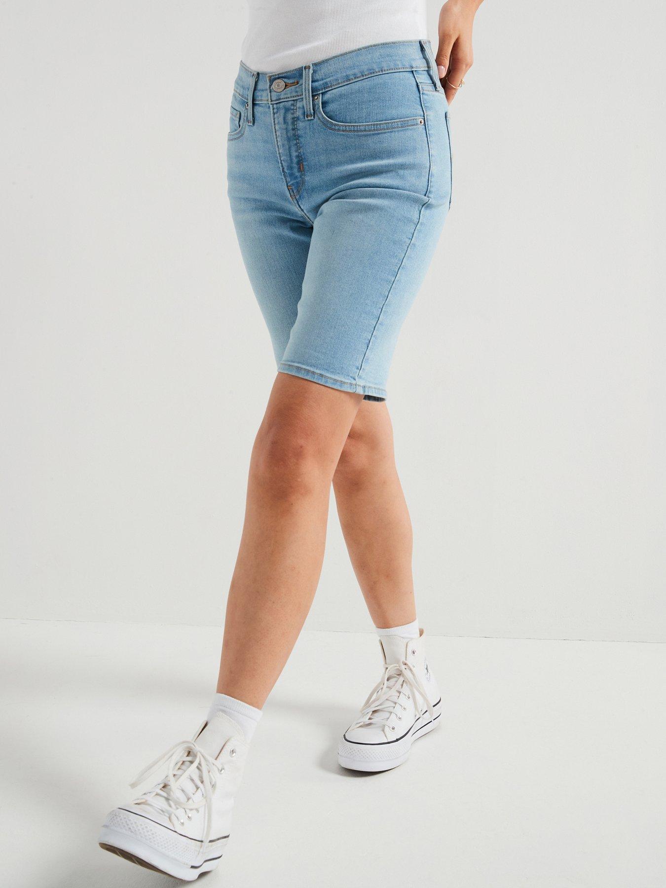 Levi's Shaping Bermuda Shorts - Blue