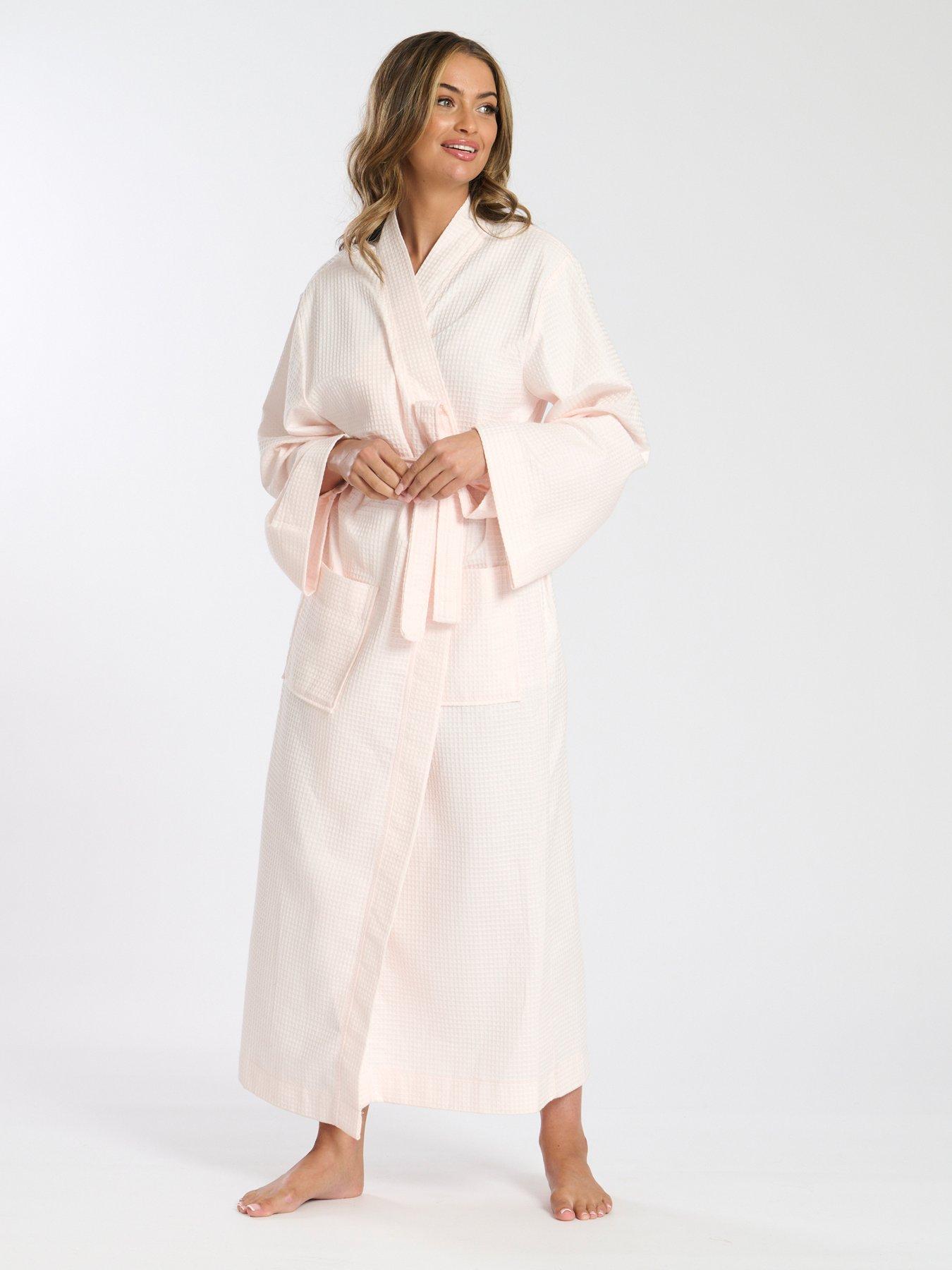 loungeable-maxi-length-waffle-kimono-robe-pink