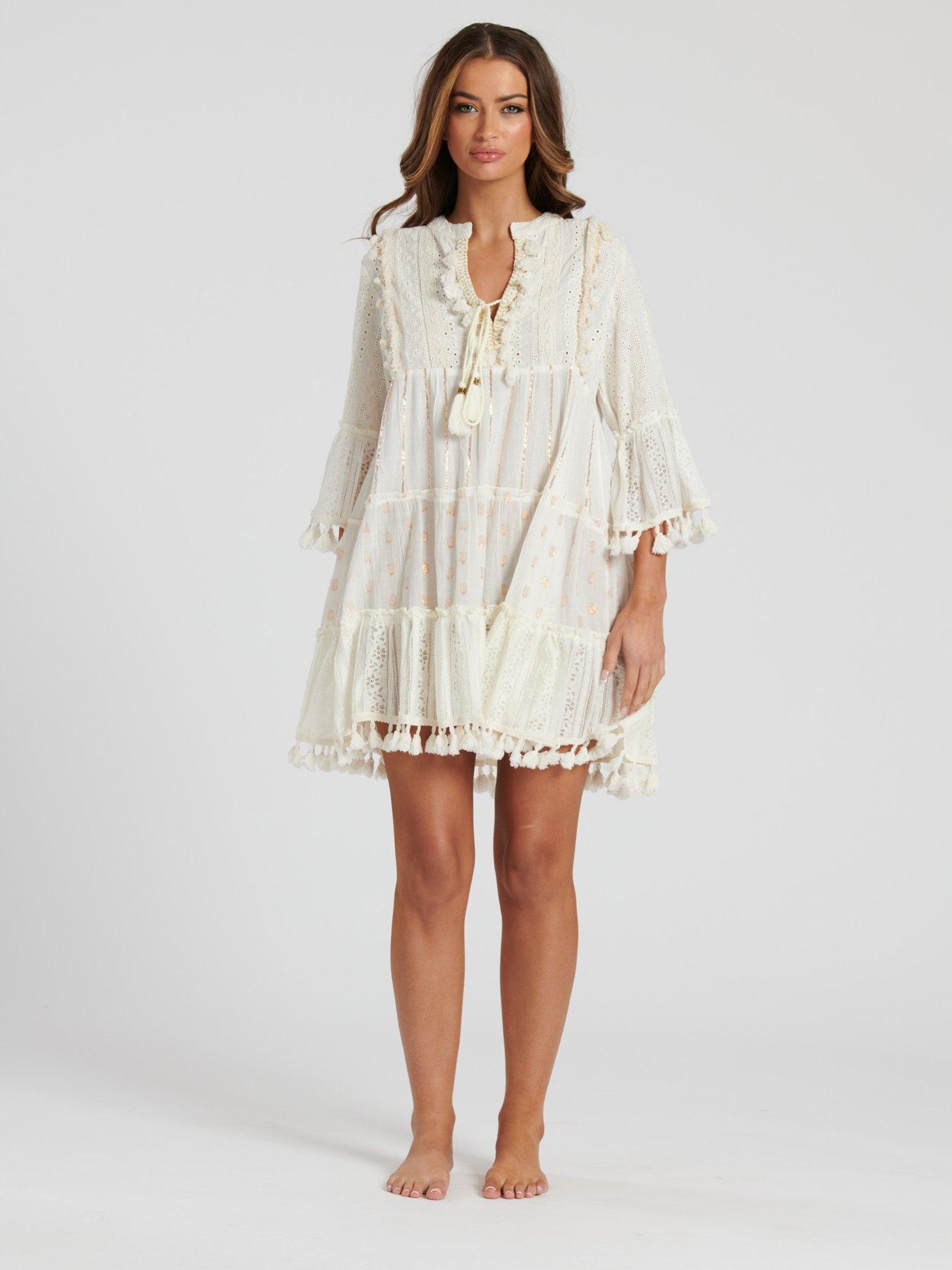 south-beach-trim-detail-tiered-mini-dress-white