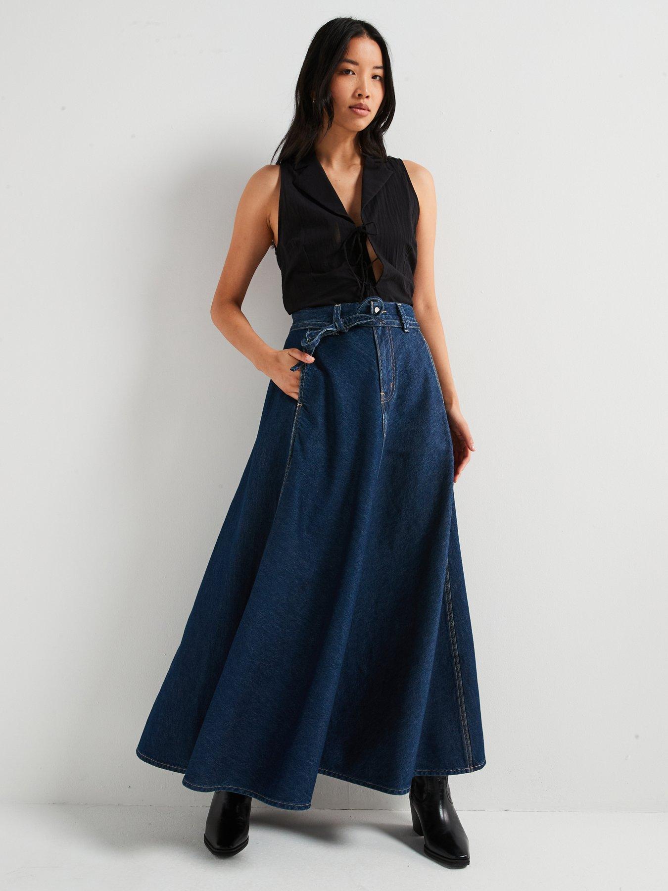 Levi's XL Skirt Blue Littlewoods