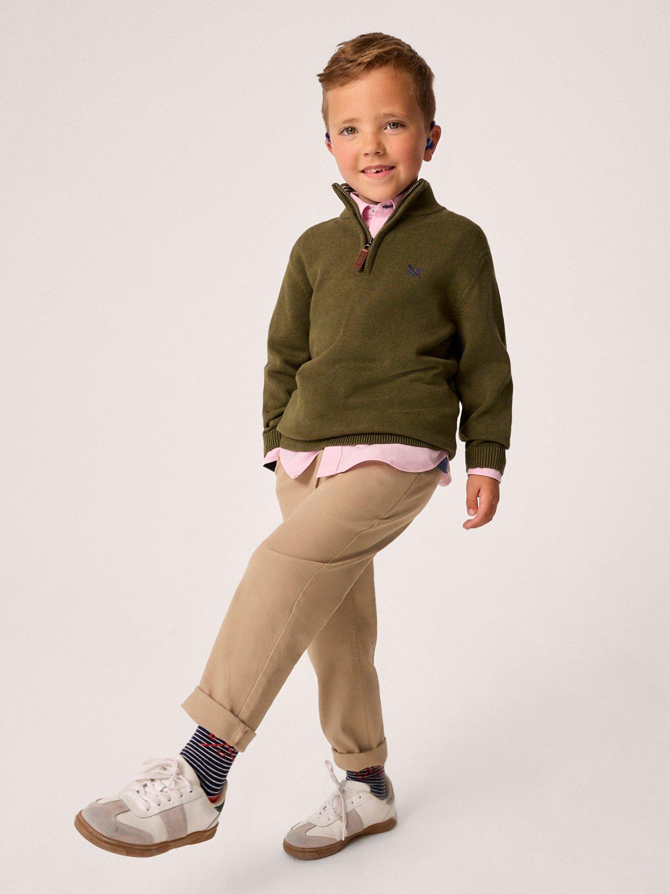 crew-clothing-boys-cotton-heritage-half-zip-knit-khaki