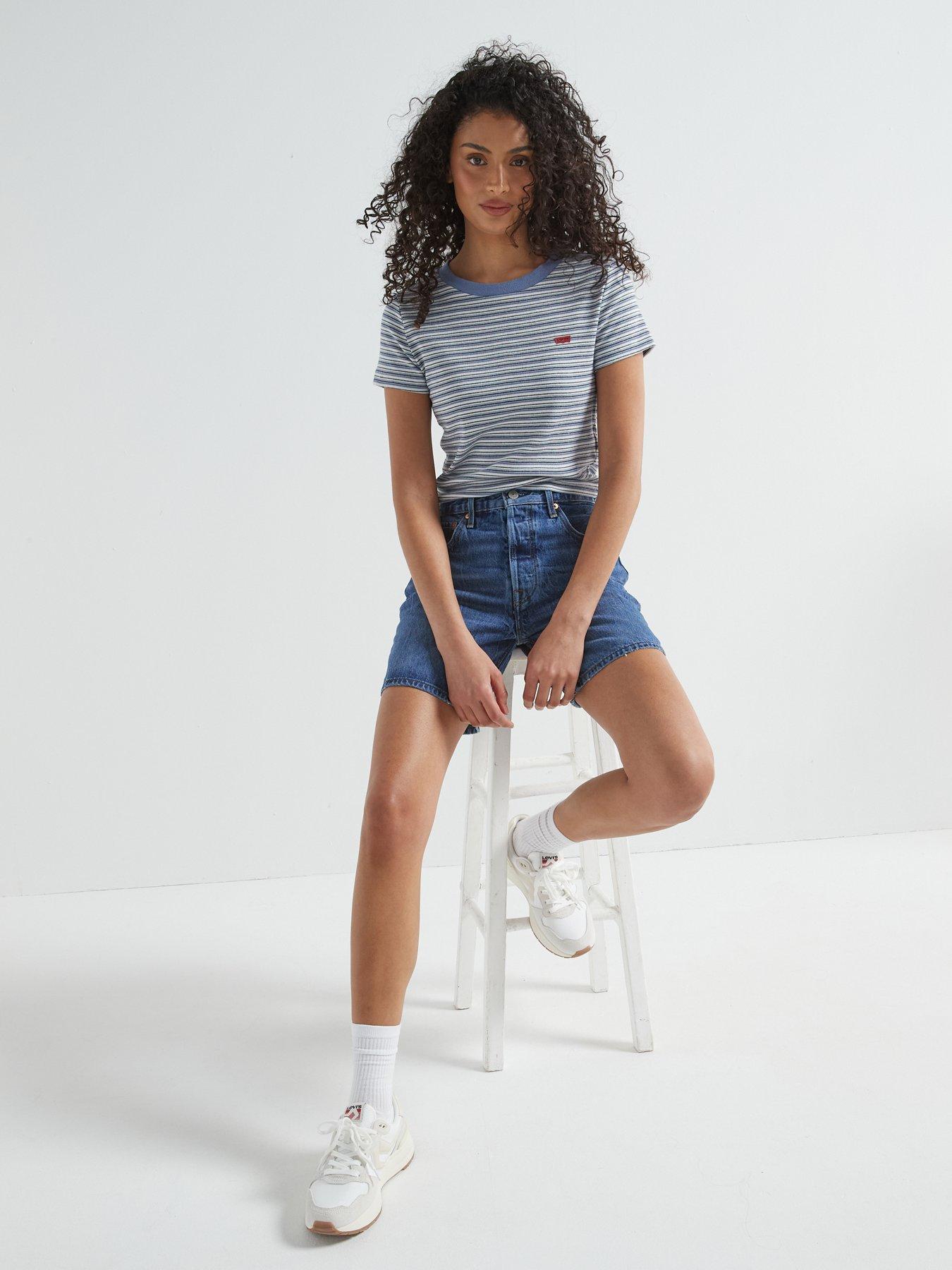  image of levis-501reg-mid-thigh-shorts-blue-beauty