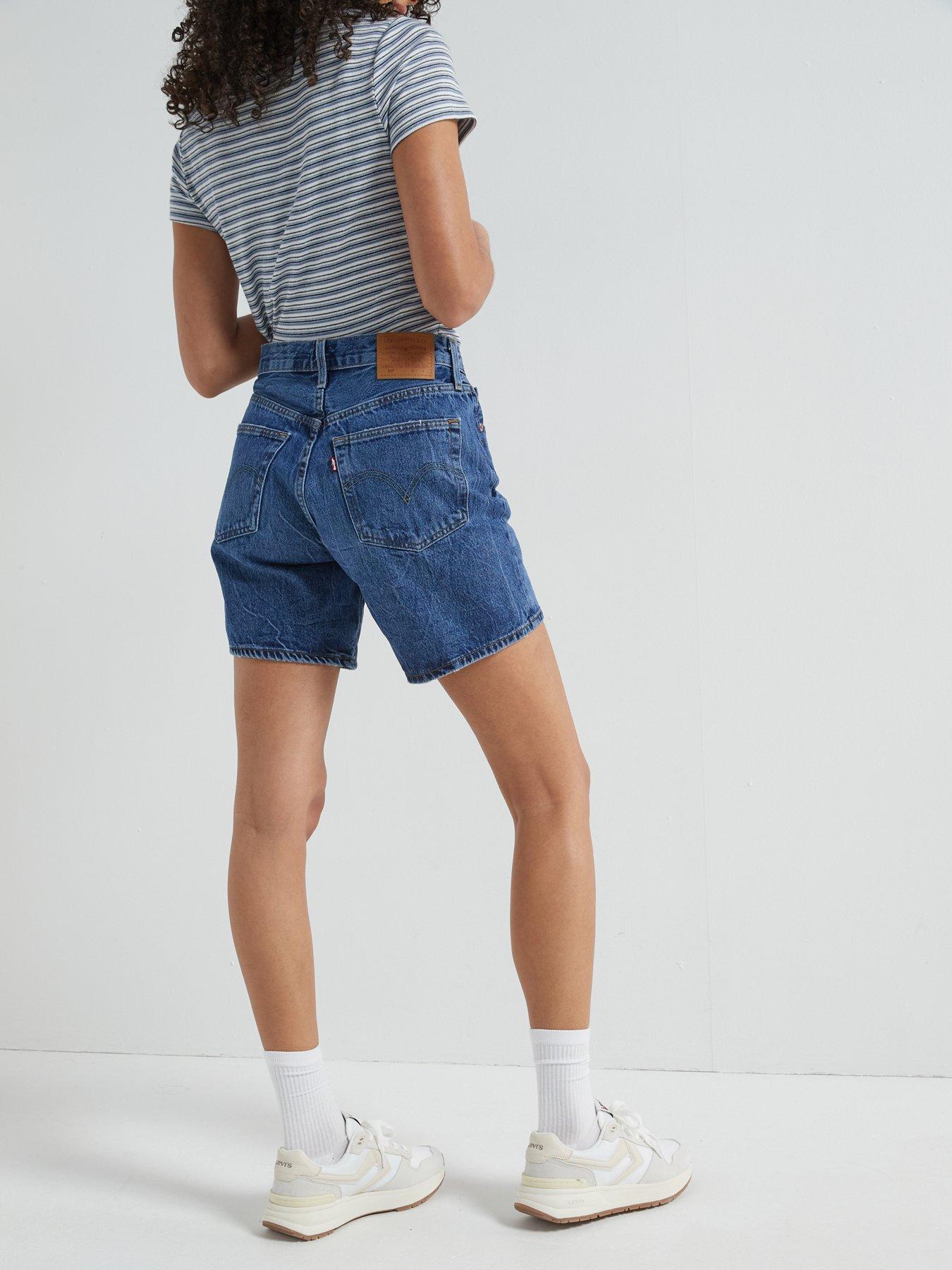  image of levis-501reg-mid-thigh-shorts-blue-beauty