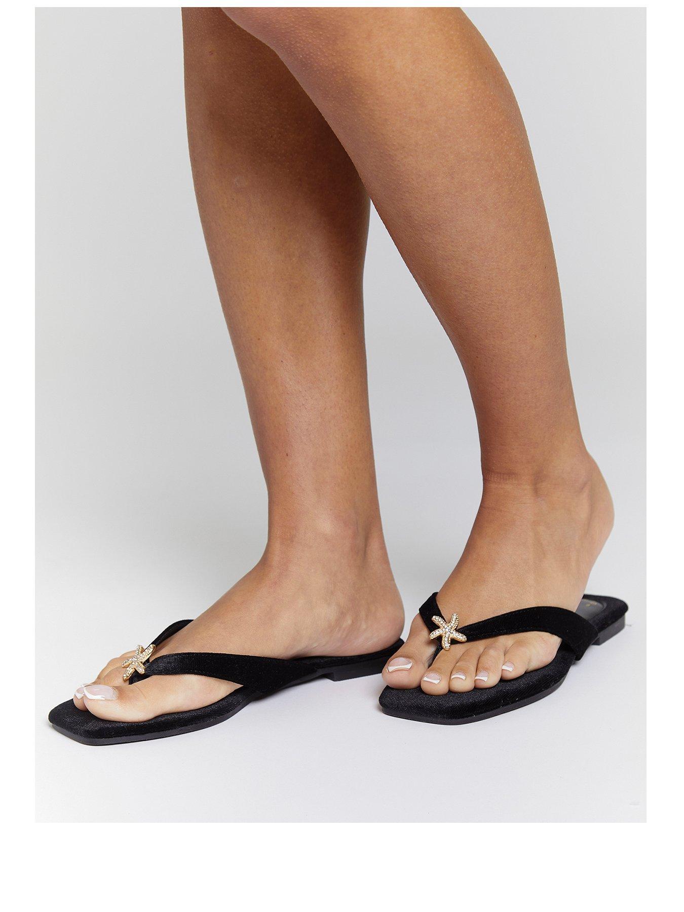 south-beach-velvet-flip-flop-with-starfish-black