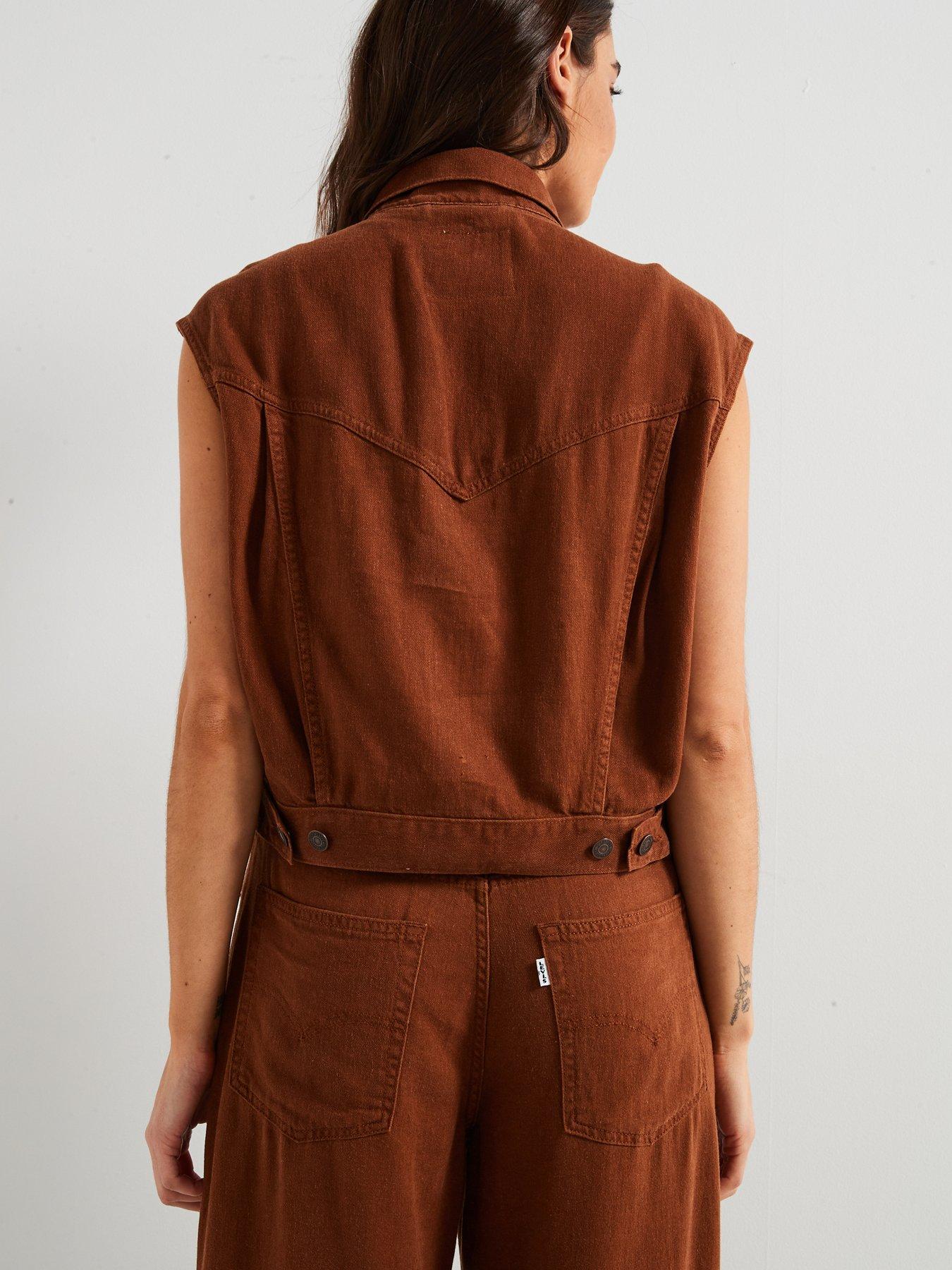  image of levis-shrunken-90s-linen-denim-vest-white