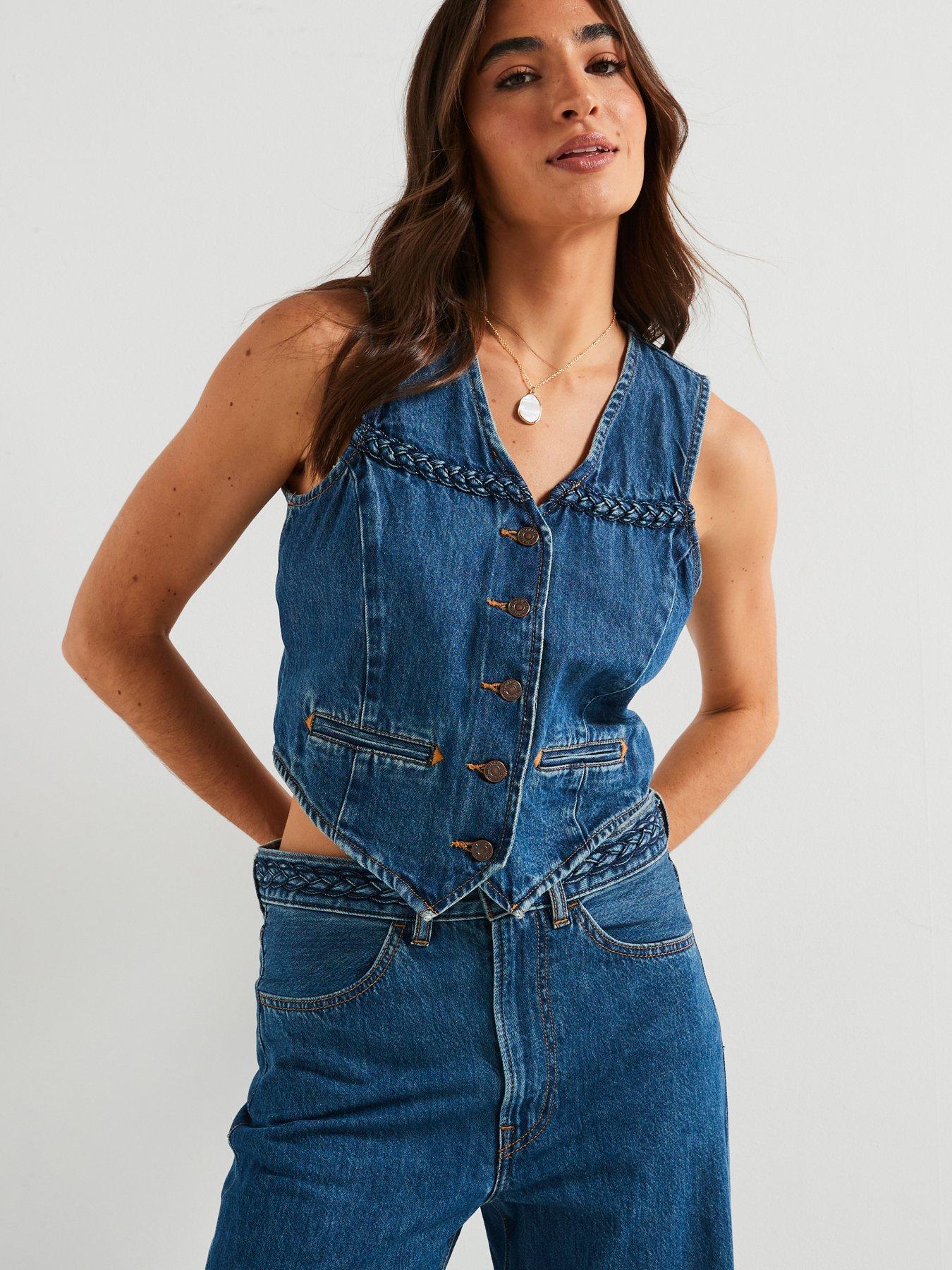 undefined Braided Vest - Big Yikes - Blue