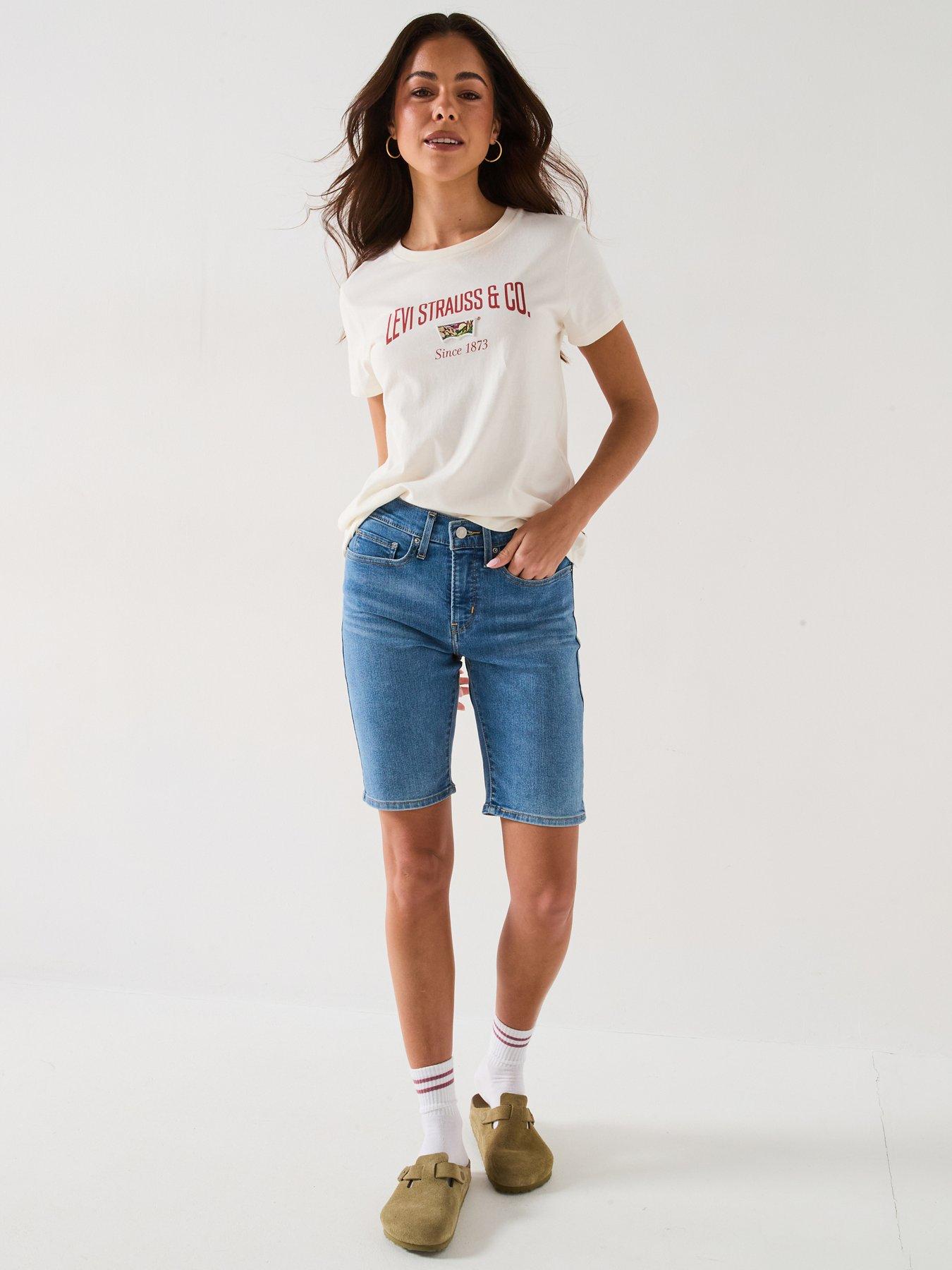 Levi's Shaping Bermuda Shorts - Camp Denim Short
