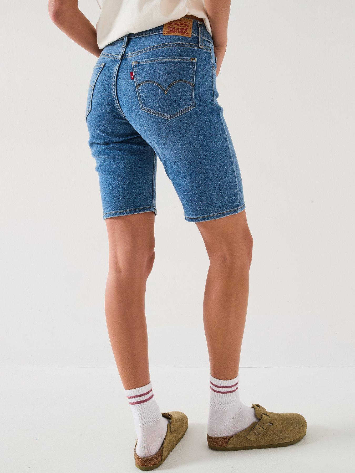 Levi's Dames Shaping Bermuda Camp Denim Short Shorts, Clever Girl Short, 31W