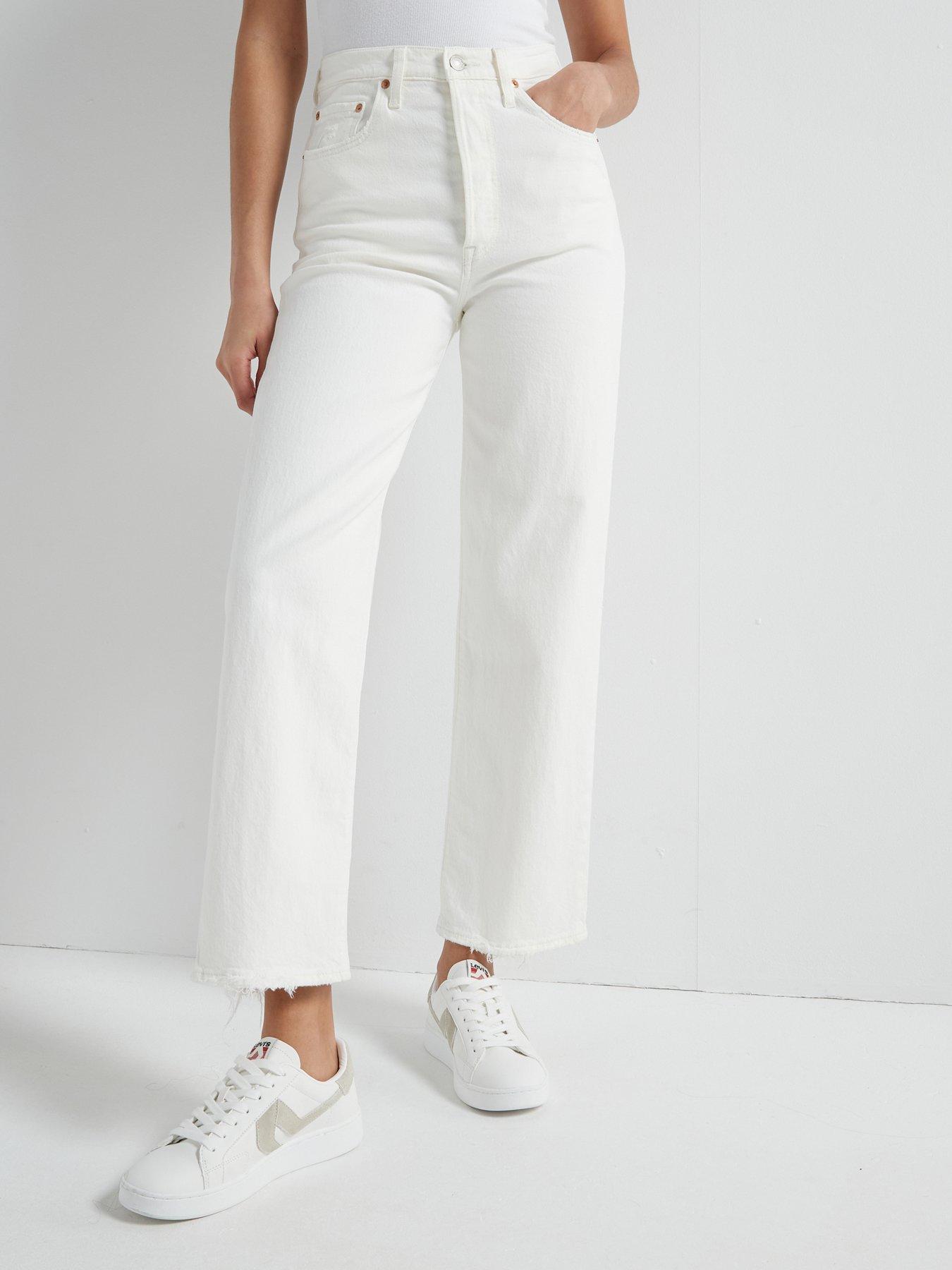 Levi's Ribcage Straight Ankle Jeans - Cloud Over