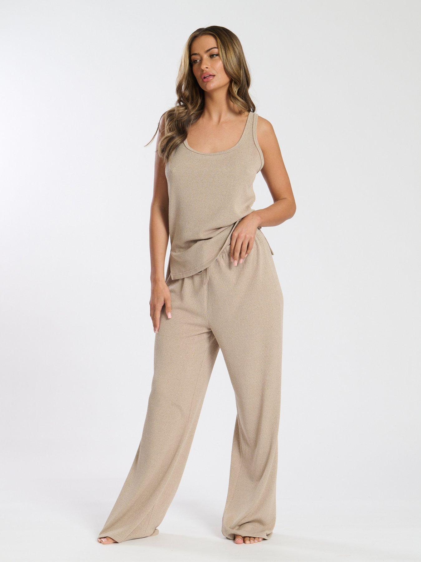 loungeable-soft-knit-lounge-trouser-beige