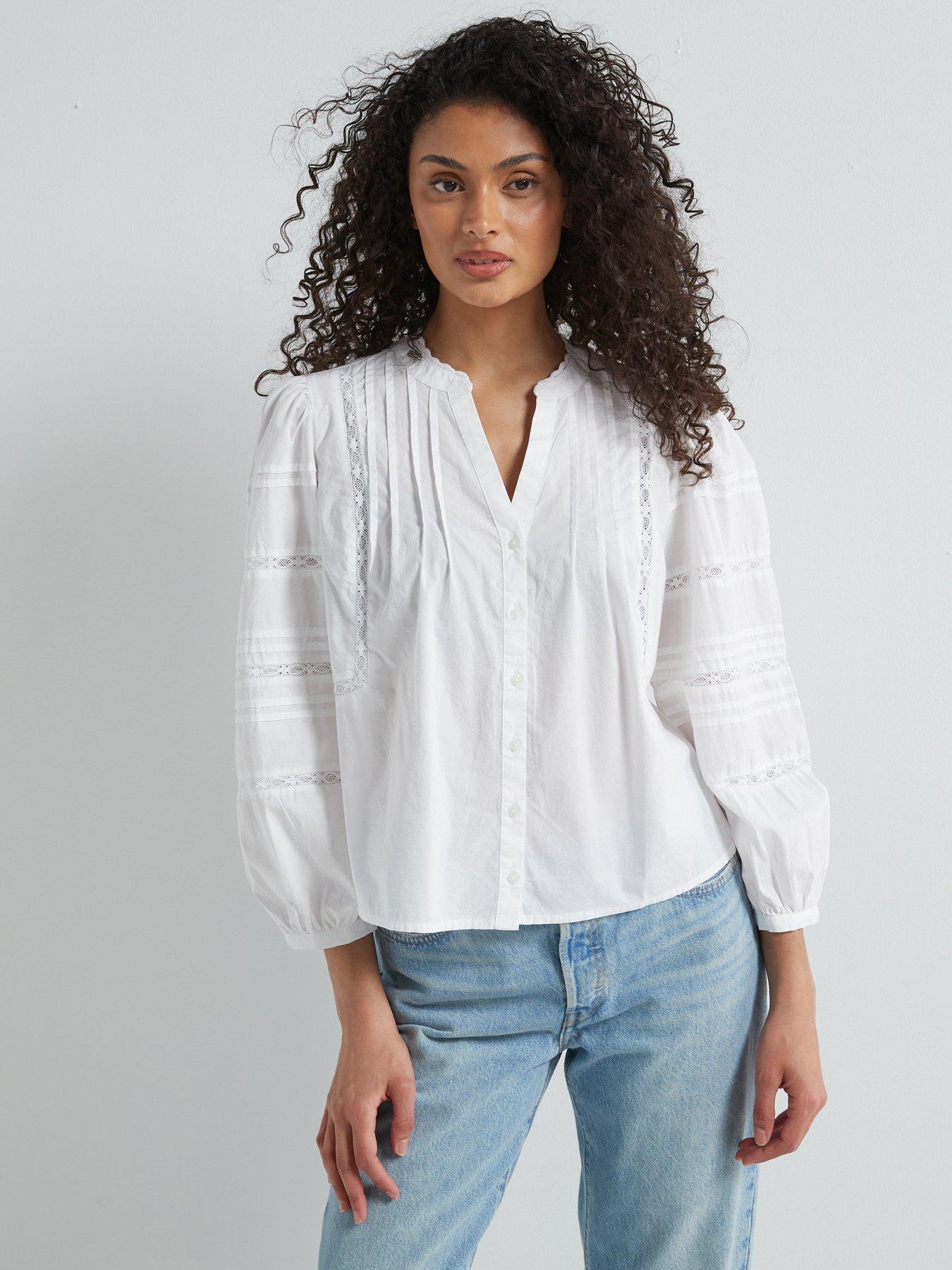 Levi's Mandy Long-Sleeve Blouse Bright White Littlewoods - Main Image