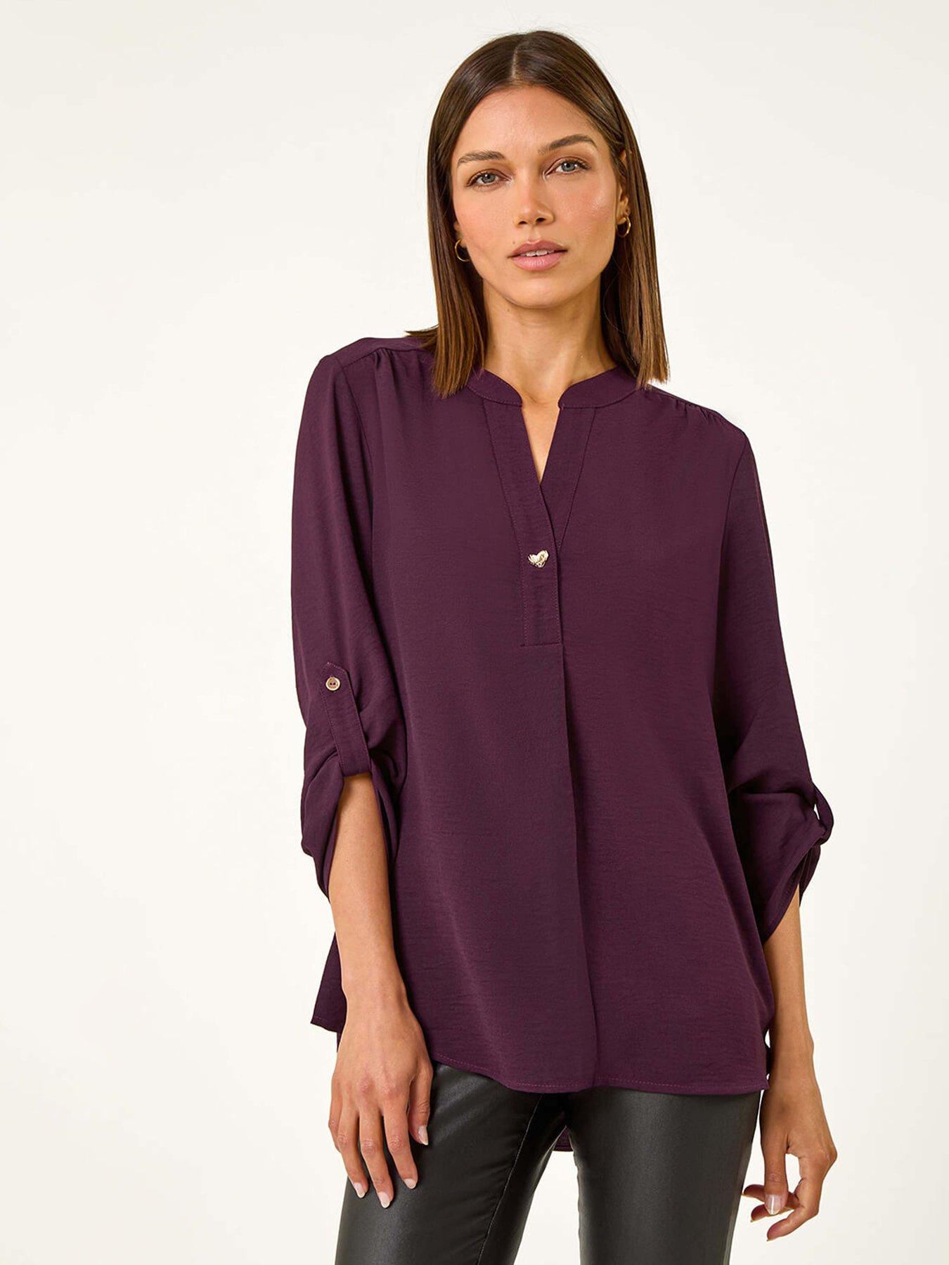 roman-heart-button-detail-shirt-purple