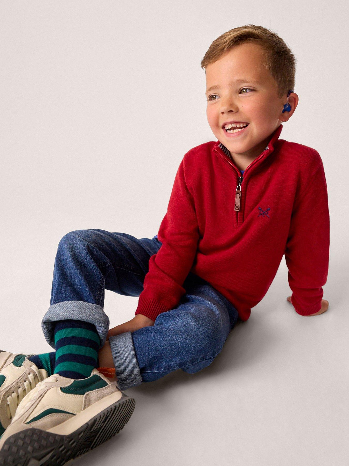 crew-clothing-boys-cotton-heritage-half-zip-knit-red