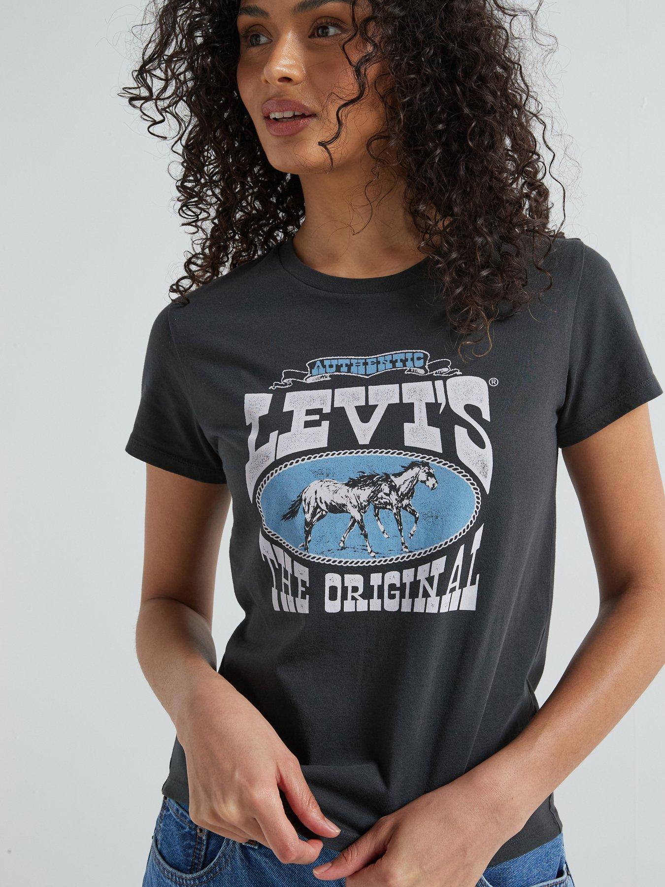 undefined Perfect T-Shirt - Levis Horse Poster Pirate - Black