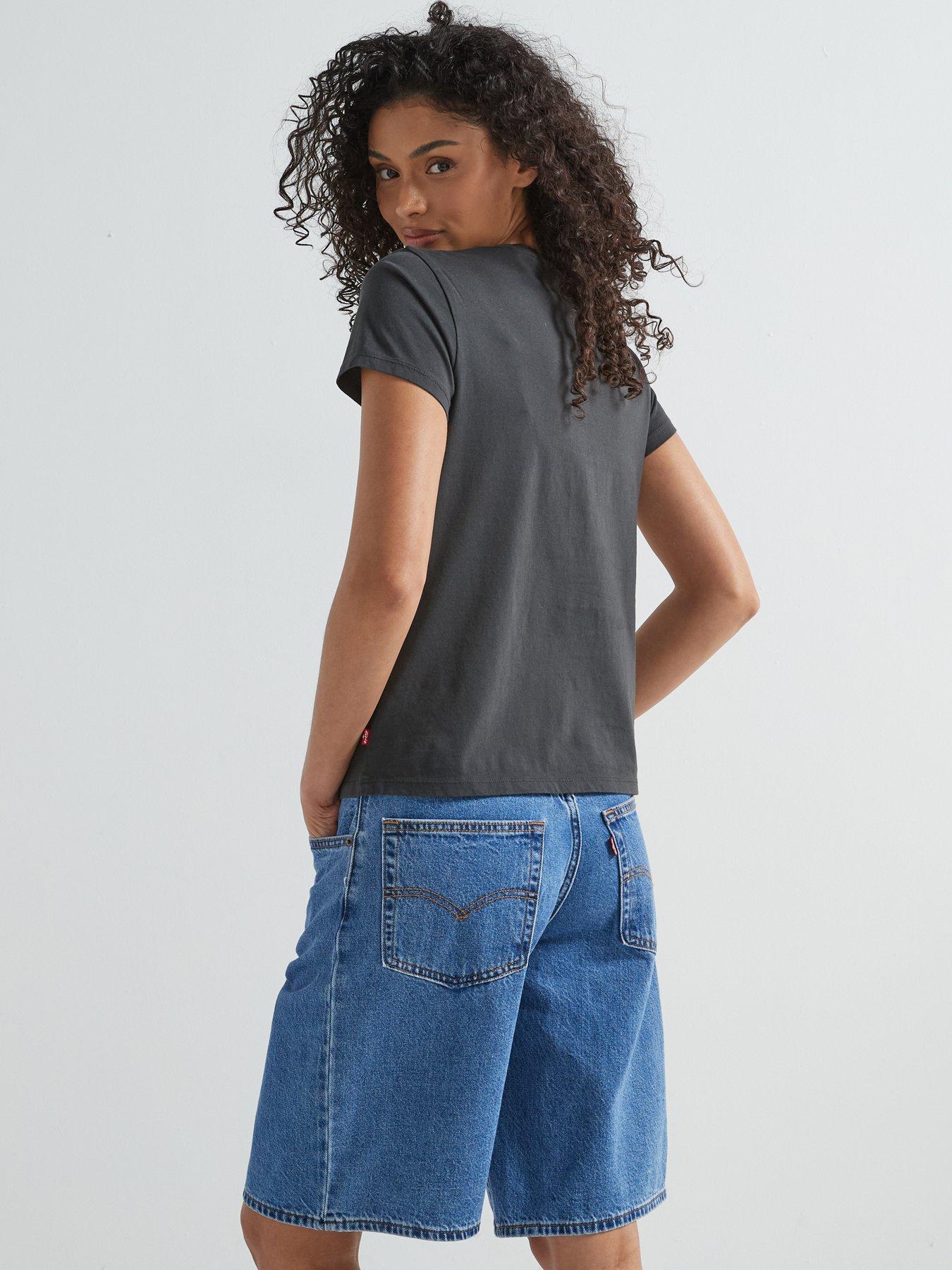  image of levis-perfect-t-shirt-levis-horse-poster-pirate-black
