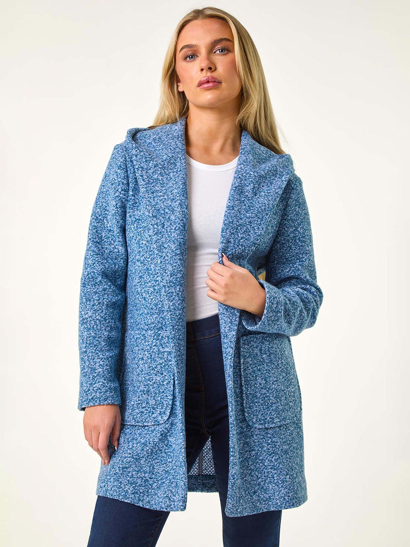  image of roman-petite-hooded-edge-to-edge-coatigan-green