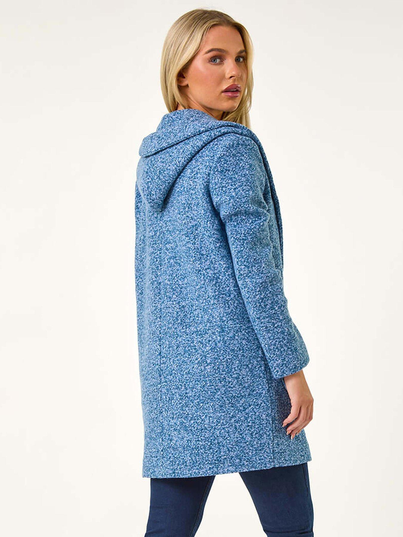  image of roman-petite-hooded-edge-to-edge-coatigan-green